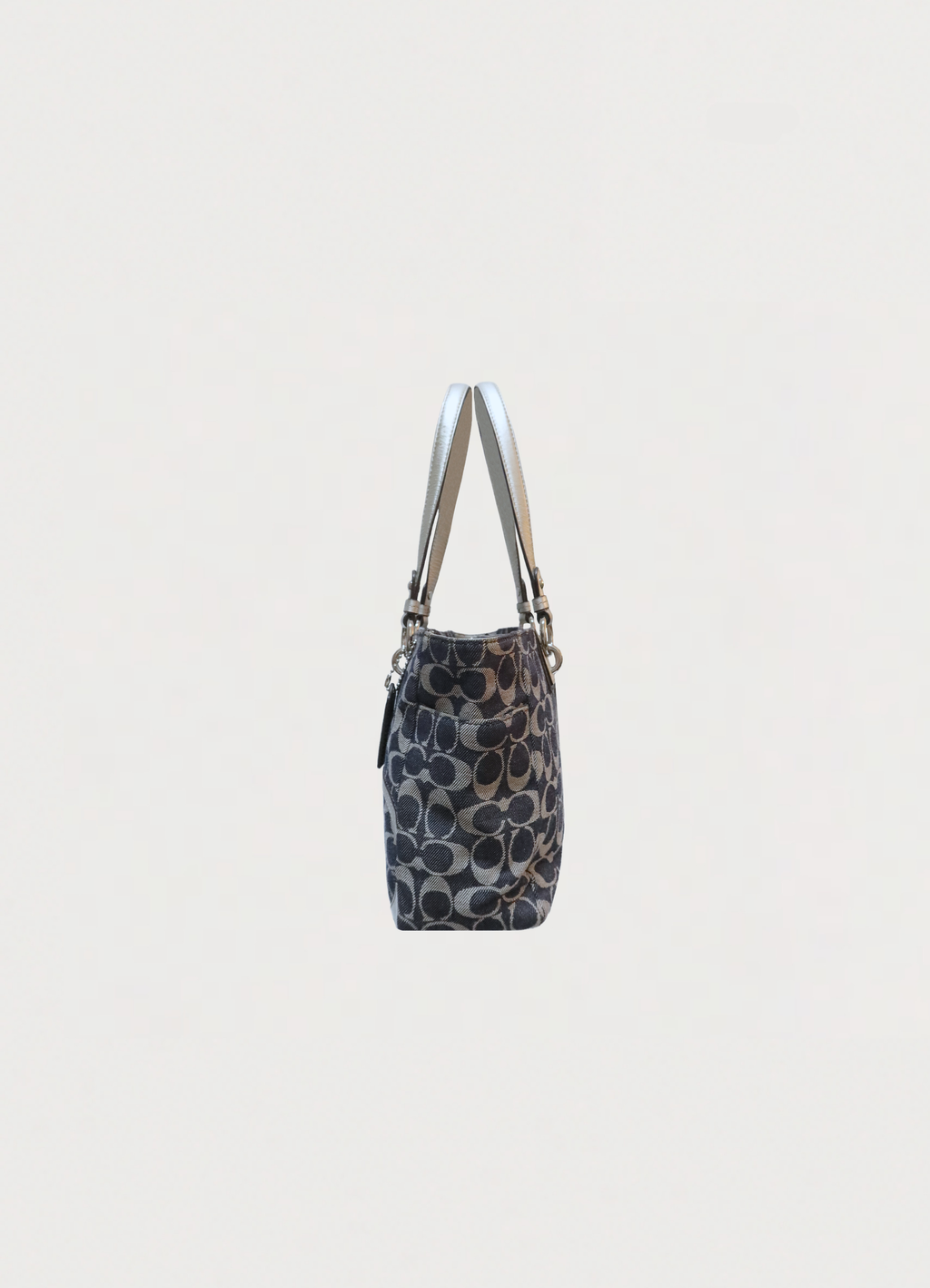 SIGNATURE DENIM PATCHWORK TOTE BAG