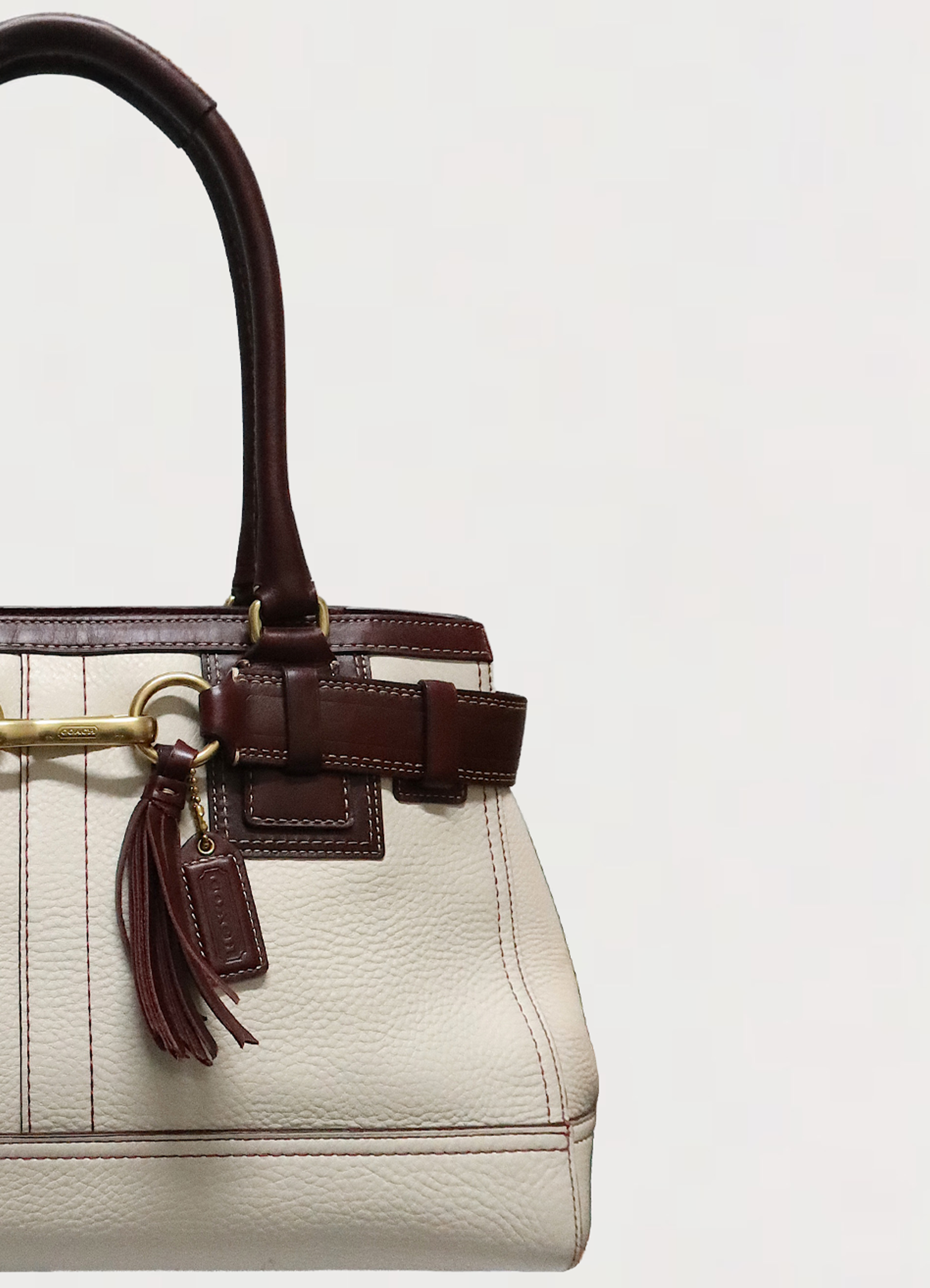 HAMPTONS LEATHER SATCHEL SHOULDER BAG