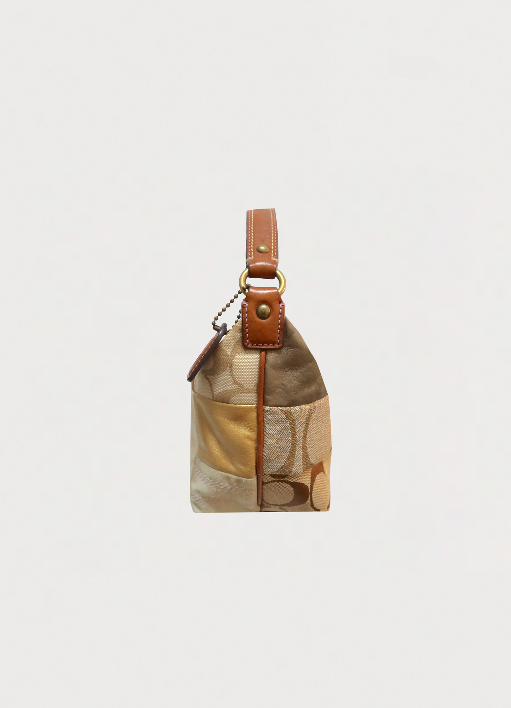 SIGNATURE PATCHWORK POCHETTE BAG