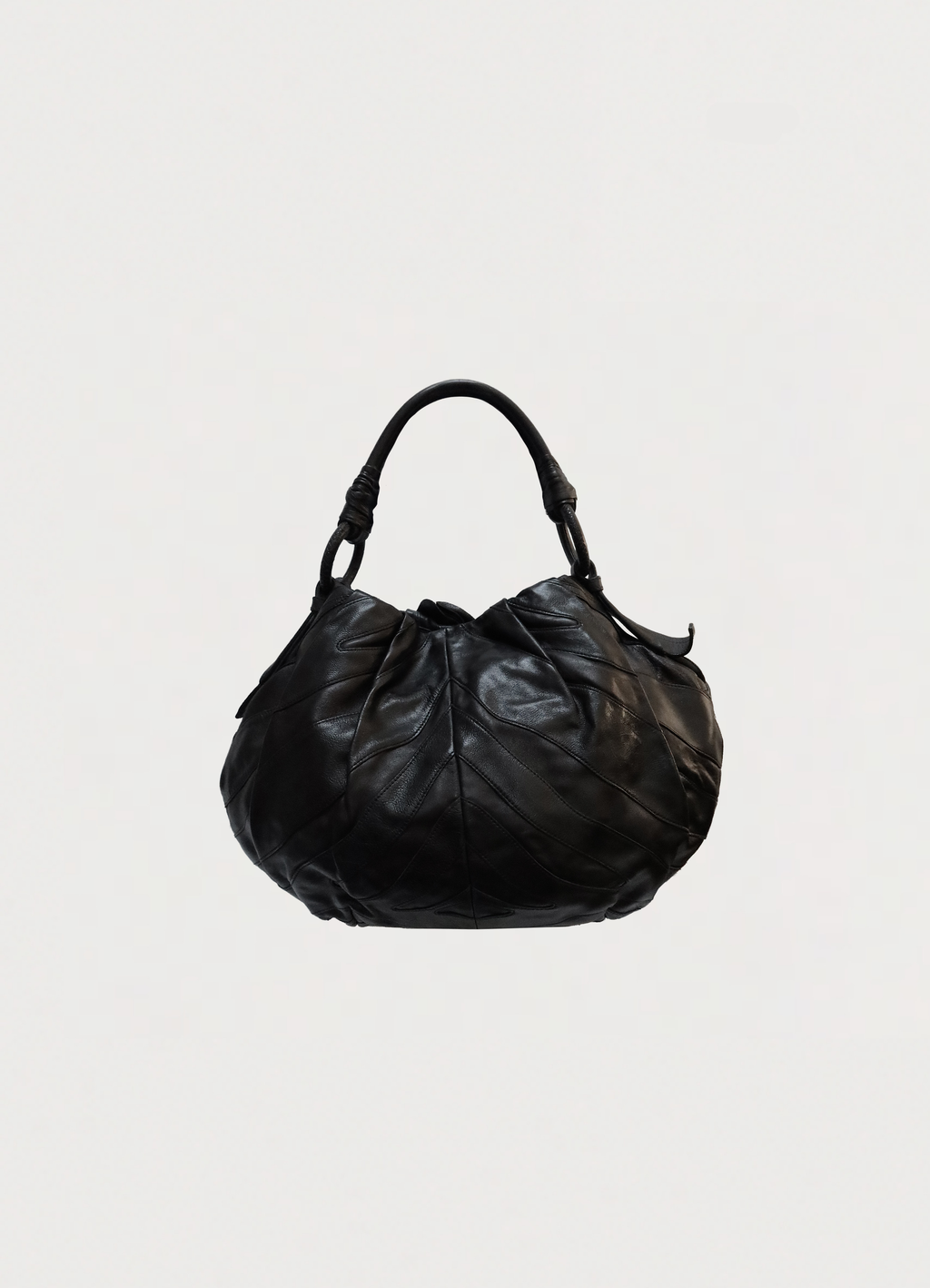 VITELLINO MORDO RUFFLE SHOULDER BAG
