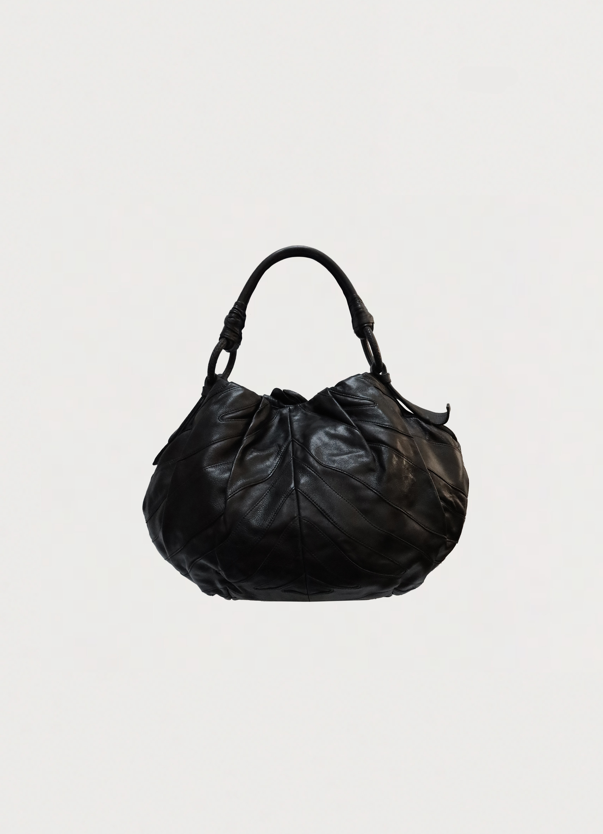 VITELLINO MORDO RUFFLE SHOULDER BAG