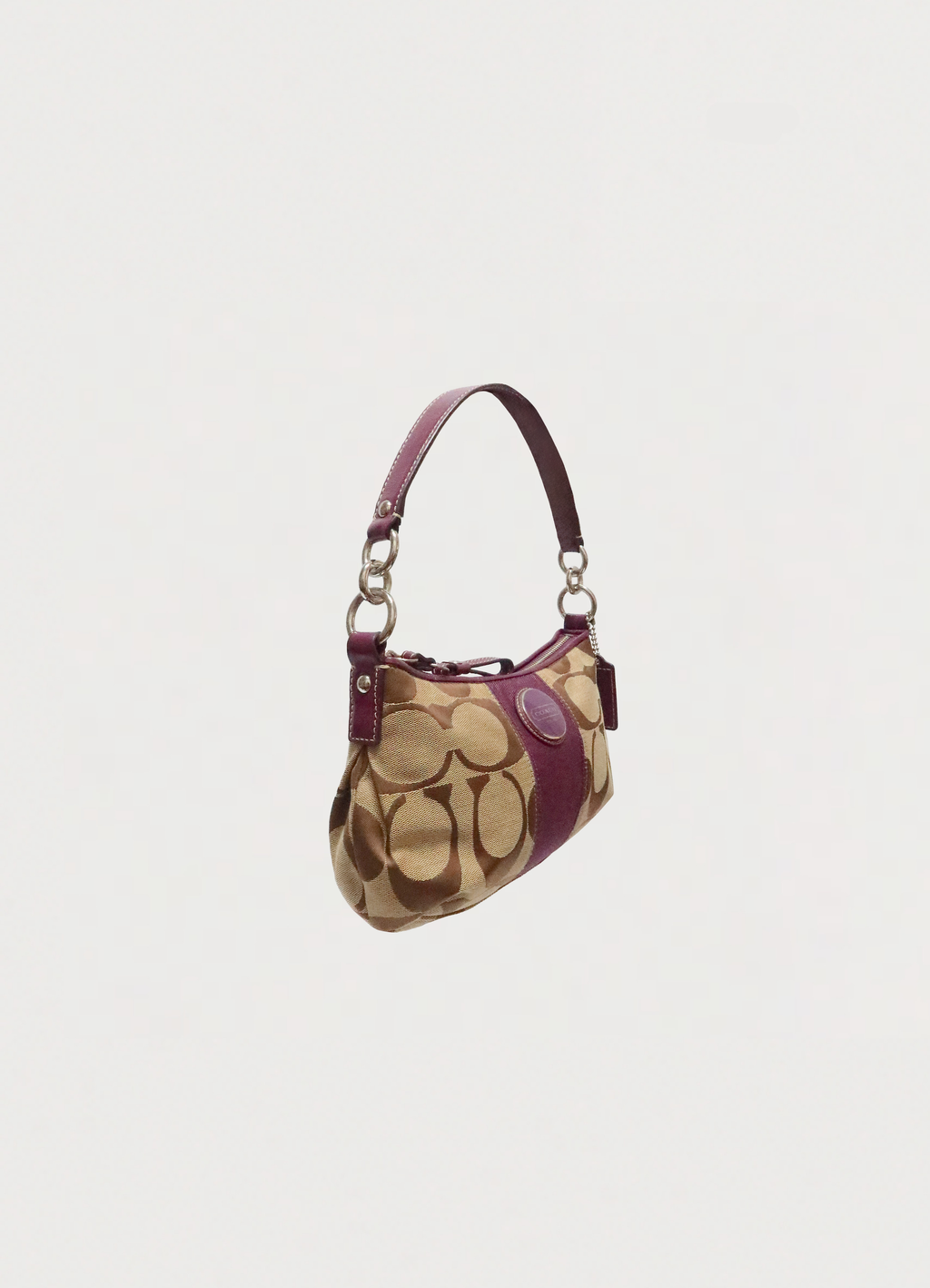 SIGNATURE STRIPE DEMI SHOULDER BAG