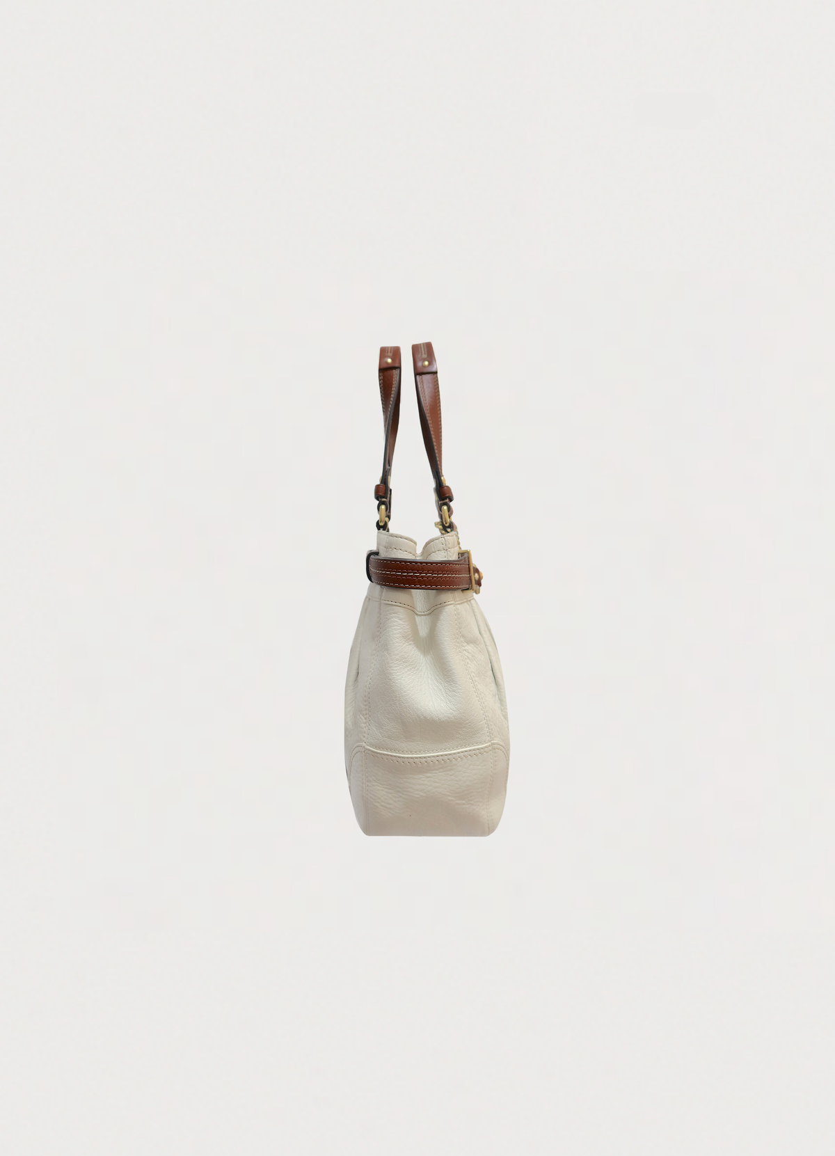 PLEATED HAMPTONS LEATHER SHOULDER BAG