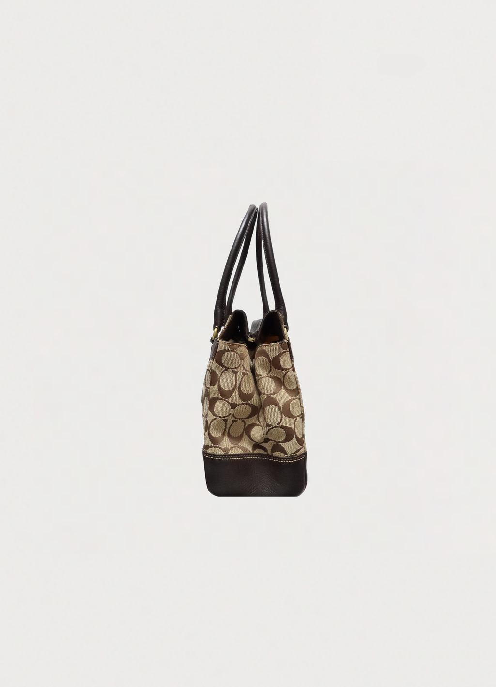 MADELINE TURNLOCK SIGNATURE SATCHEL SHOULDER BAG