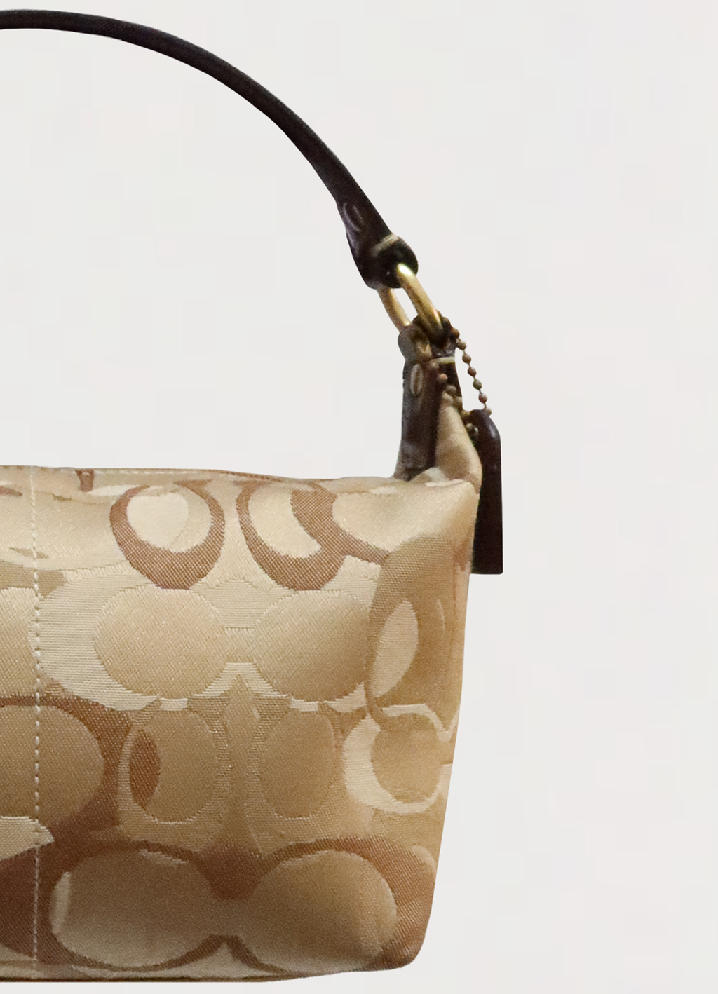 SIGNATURE OPTIC MINI POUCH DEMI HANDBAG