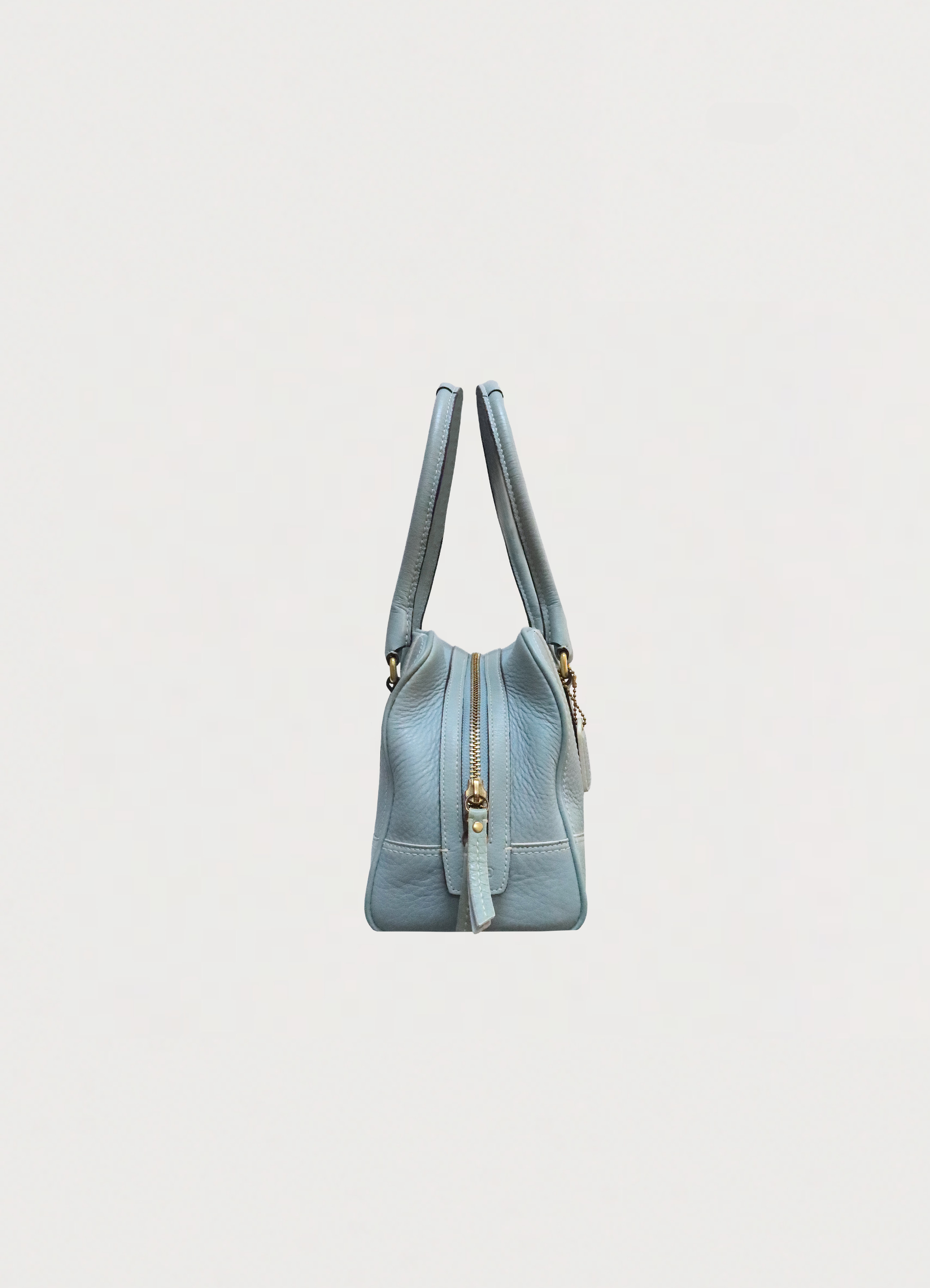 HAMPTONS PEBBLED LEATHER SATCHEL BAG
