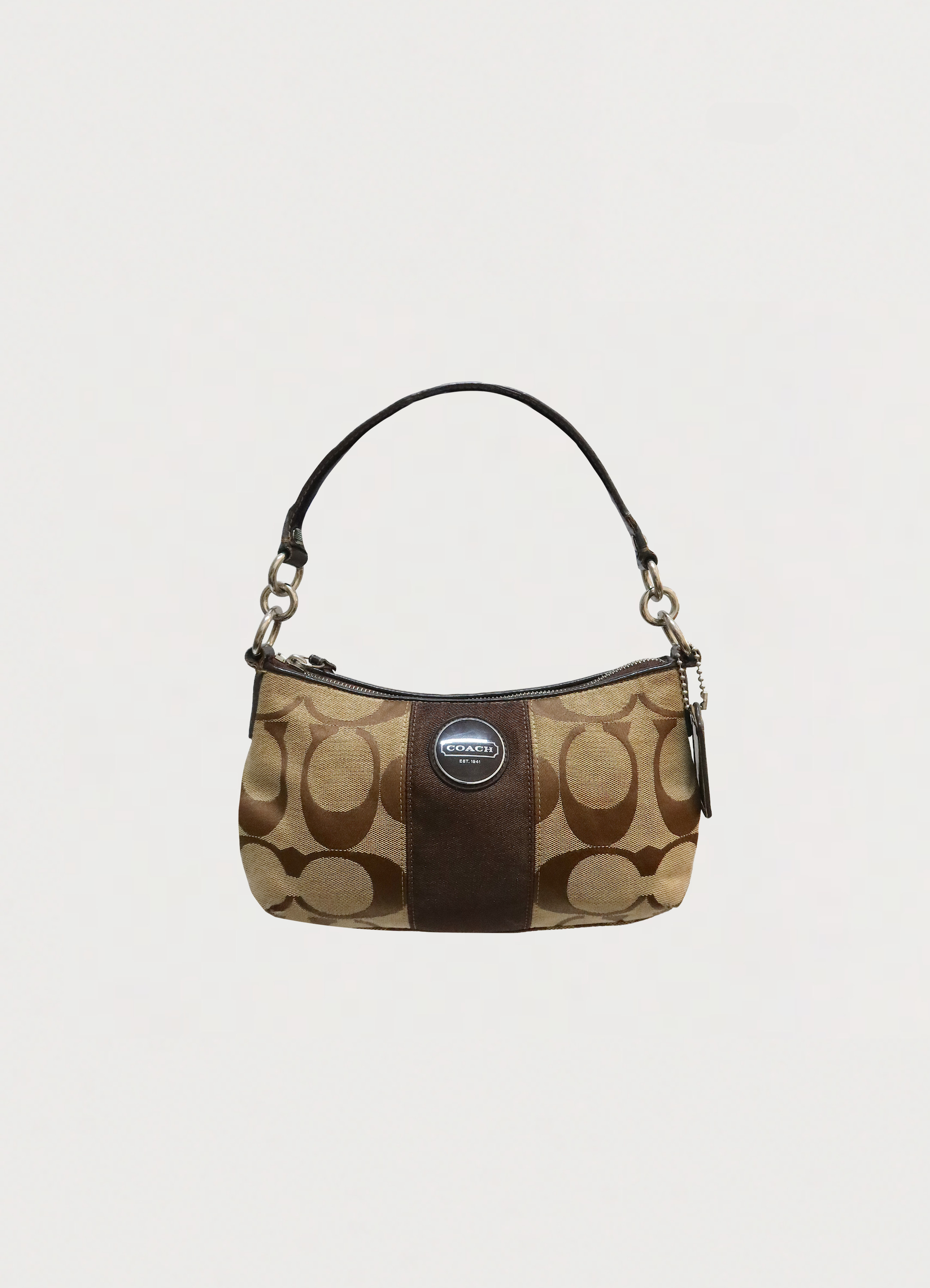SIGNATURE STRIPE DEMI SHOULDER BAG