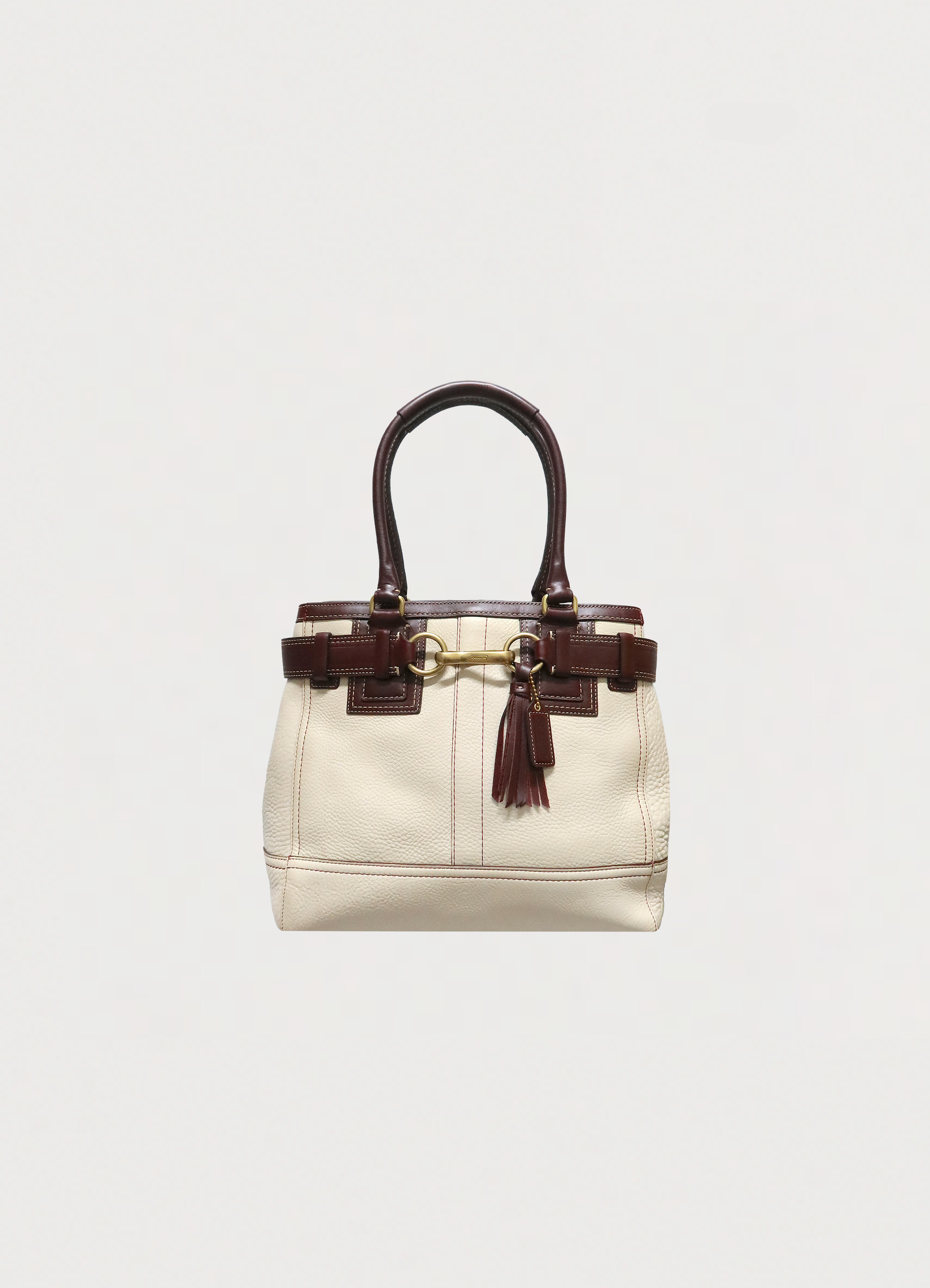 HAMPTONS LEATHER TOTE SHOULDER BAG