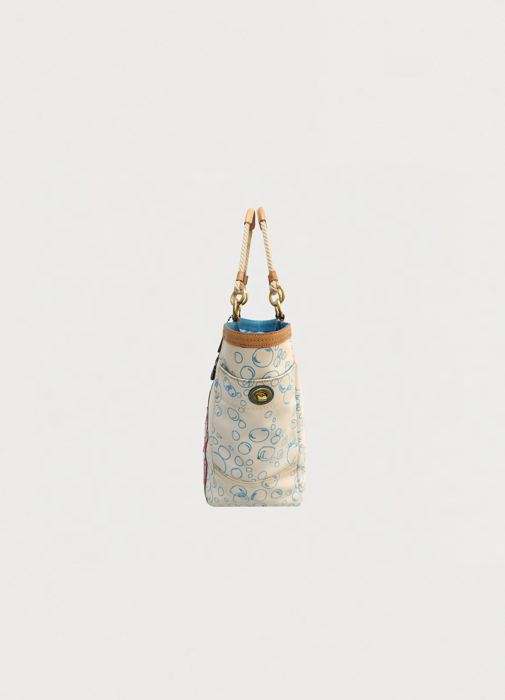 LIMITED EDITION RESORT BUBBLE FISH CORAL TOTE BAG