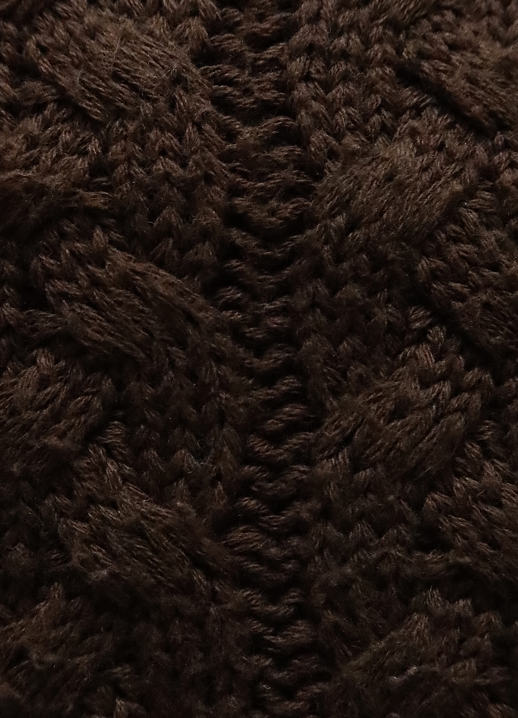 CABLE KNIT SHOULDER BAG