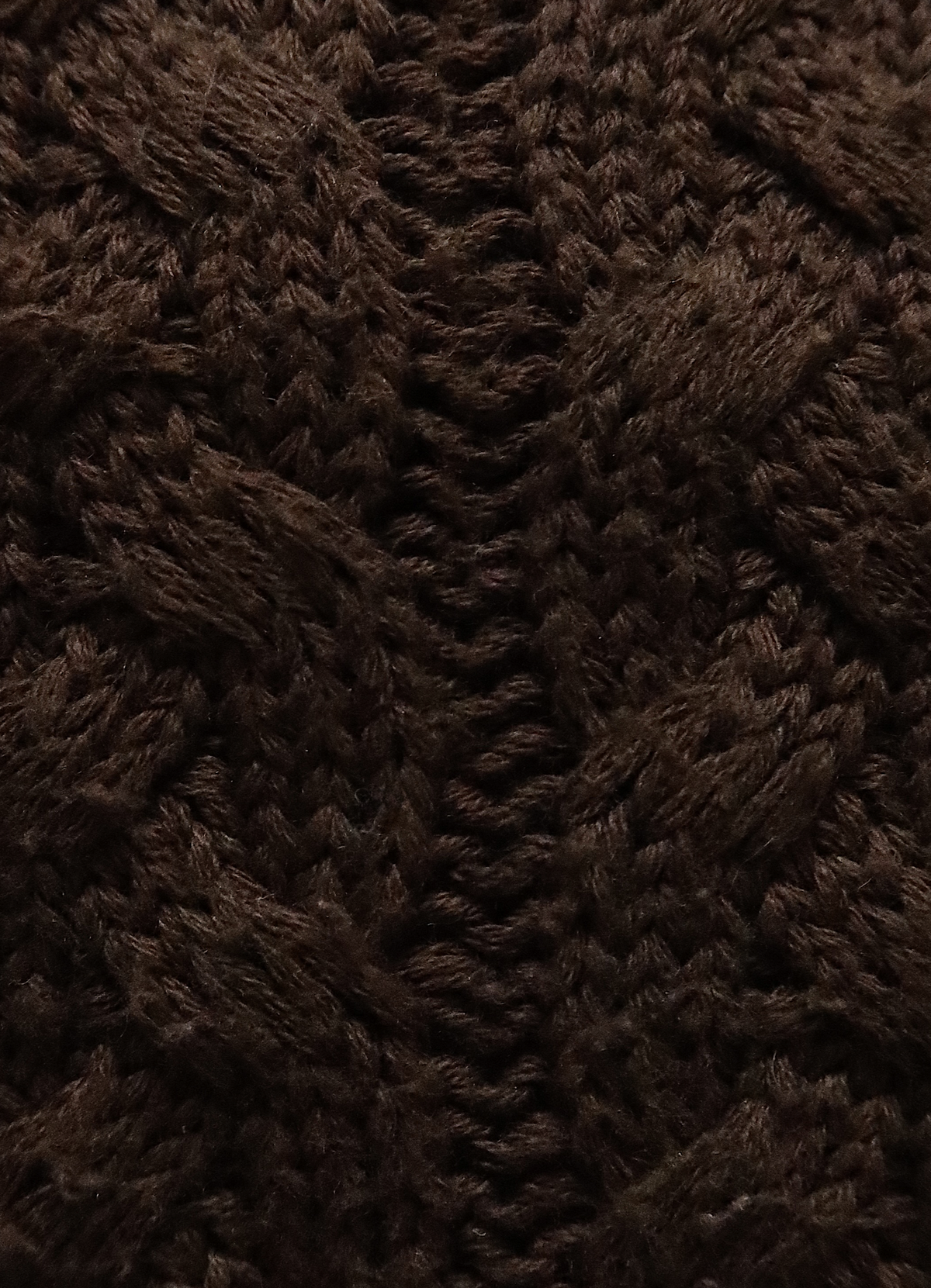CABLE KNIT SHOULDER BAG