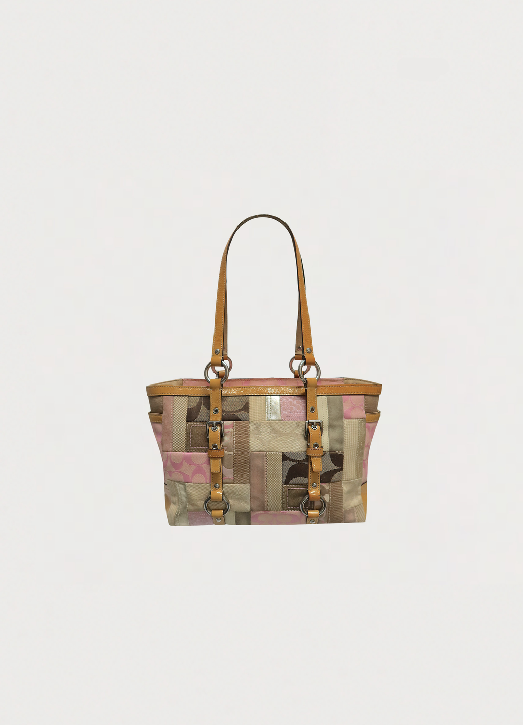SIGNATURE PATCHWORK TOTE BAG