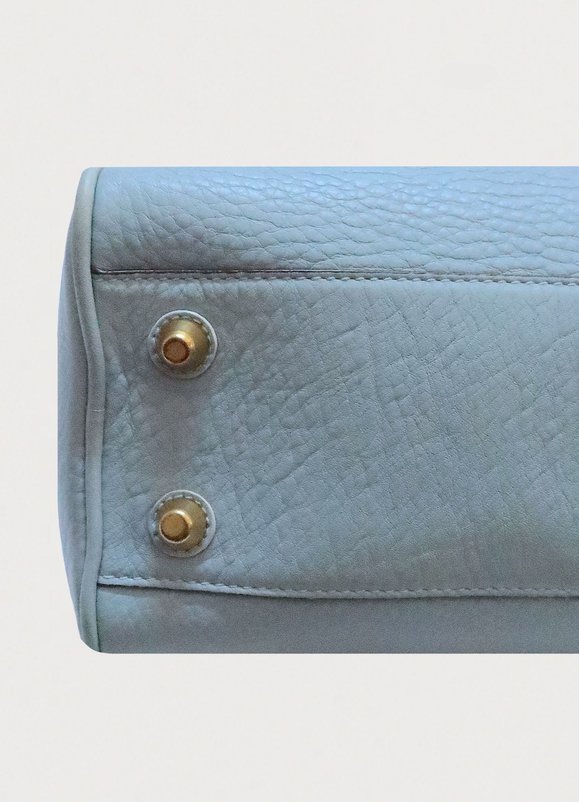 HAMPTONS PEBBLED LEATHER SATCHEL BAG