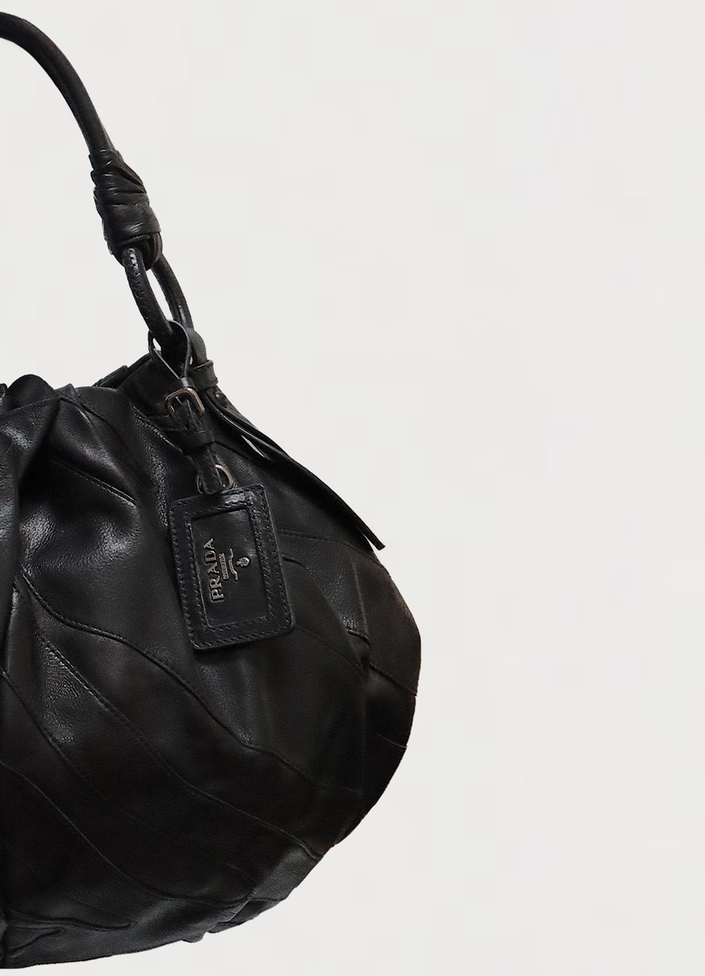 VITELLINO MORDO RUFFLE SHOULDER BAG