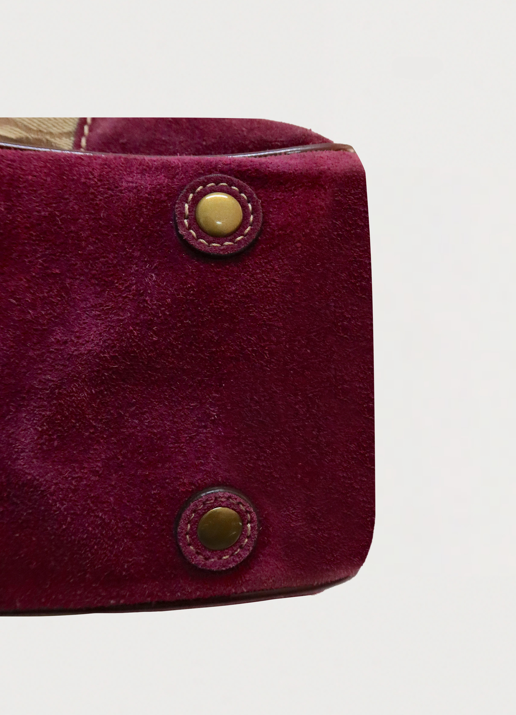 HAMPTONS SUEDE SIGNATURE TOTE BAG