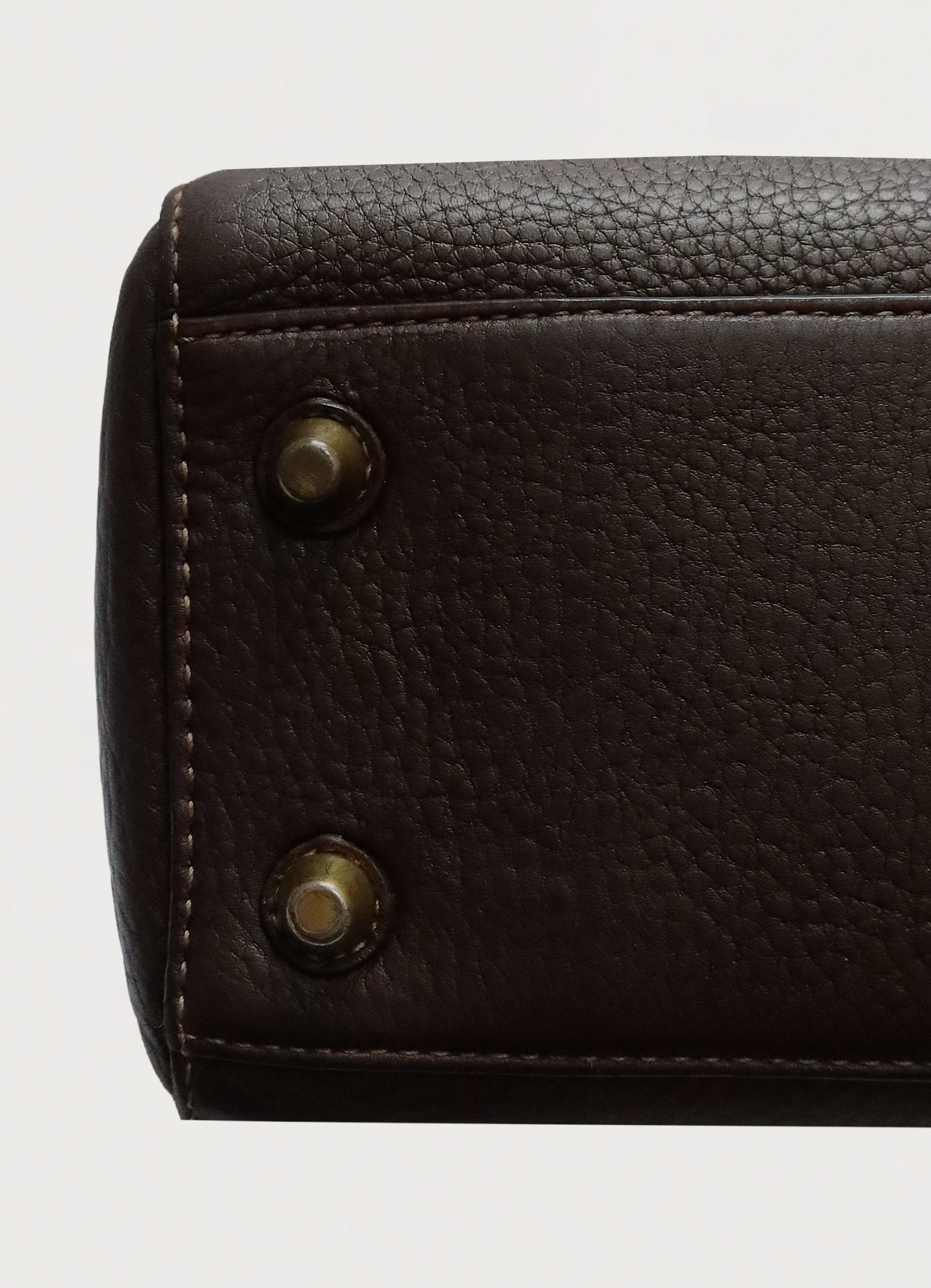 HAMPTONS PEBBLED LEATHER SATCHEL SHOULDER BAG