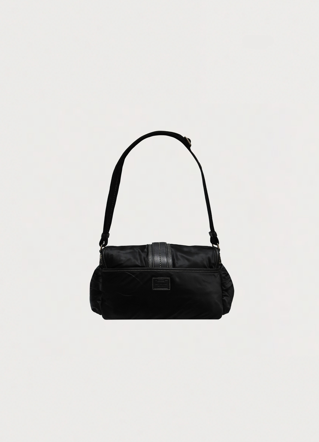 BUCKLE FLAP POCKET SATCHEL BAG