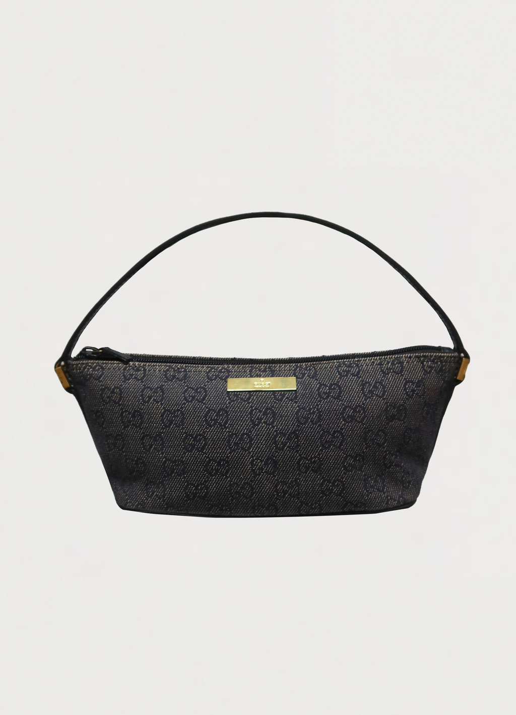 GG MONOGRAM BOAT BAGUETTE BAG