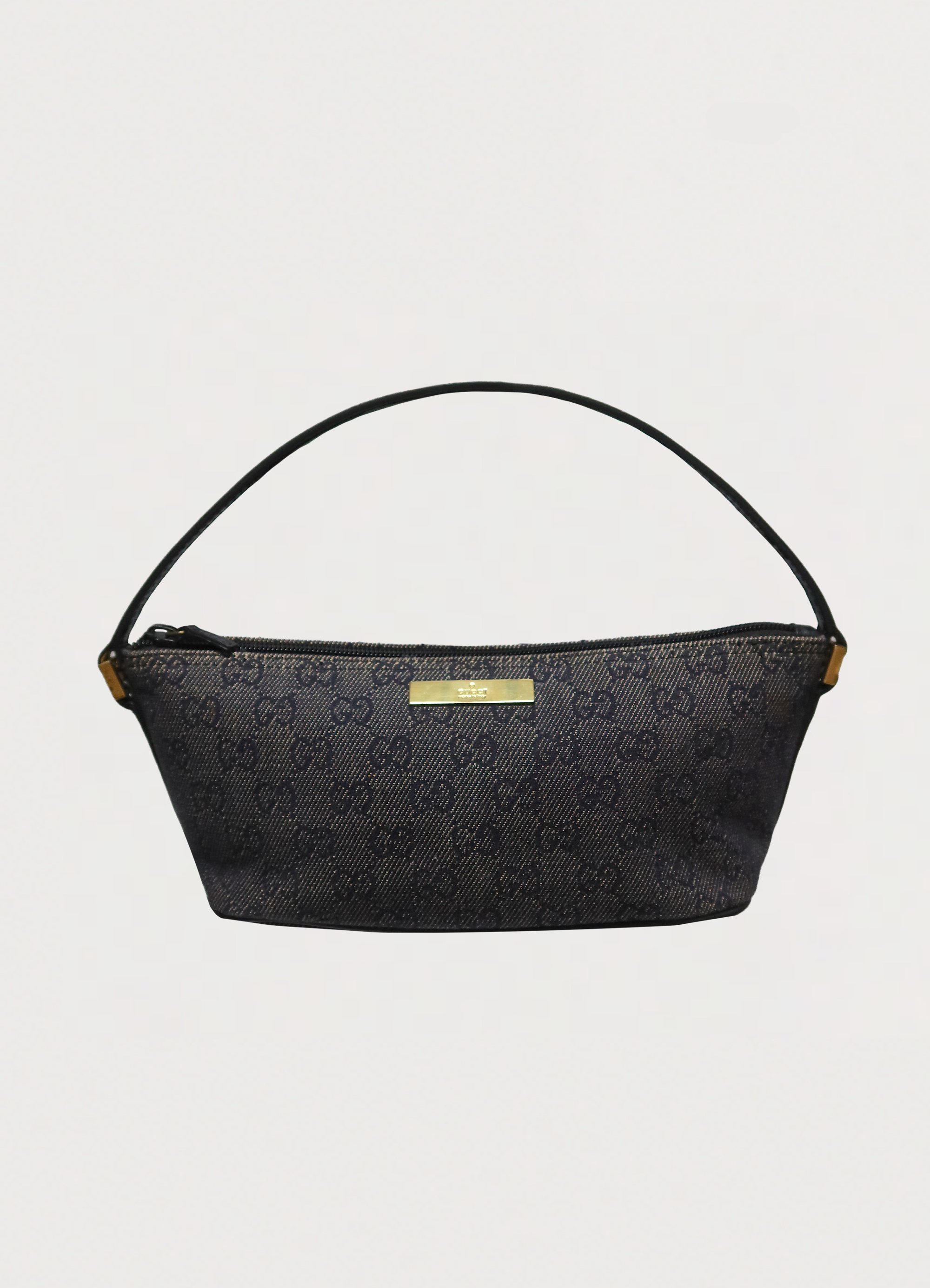 GG MONOGRAM BOAT BAGUETTE BAG