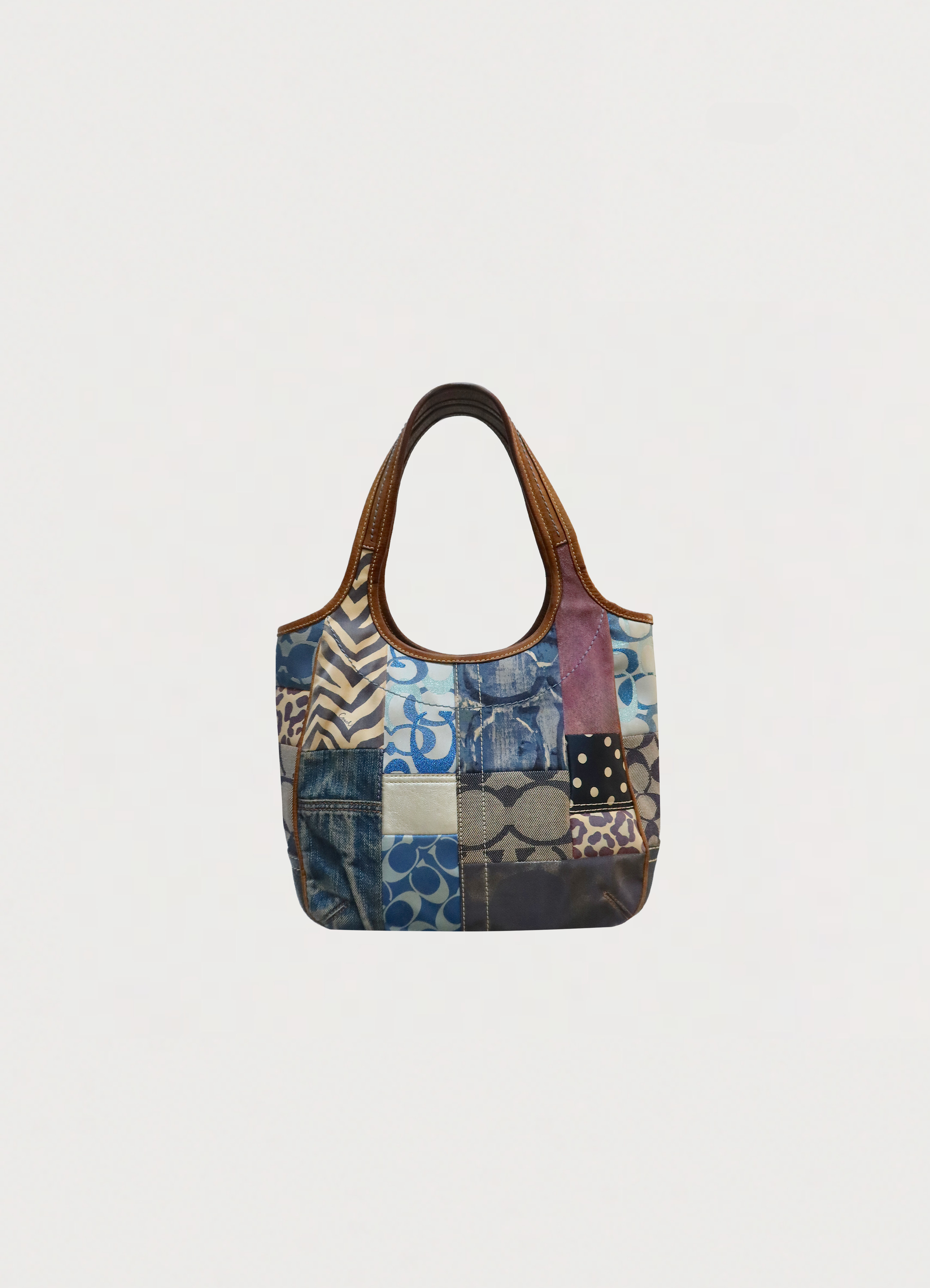 ERGO PATCHWORK TOTE SHOULDER BAG