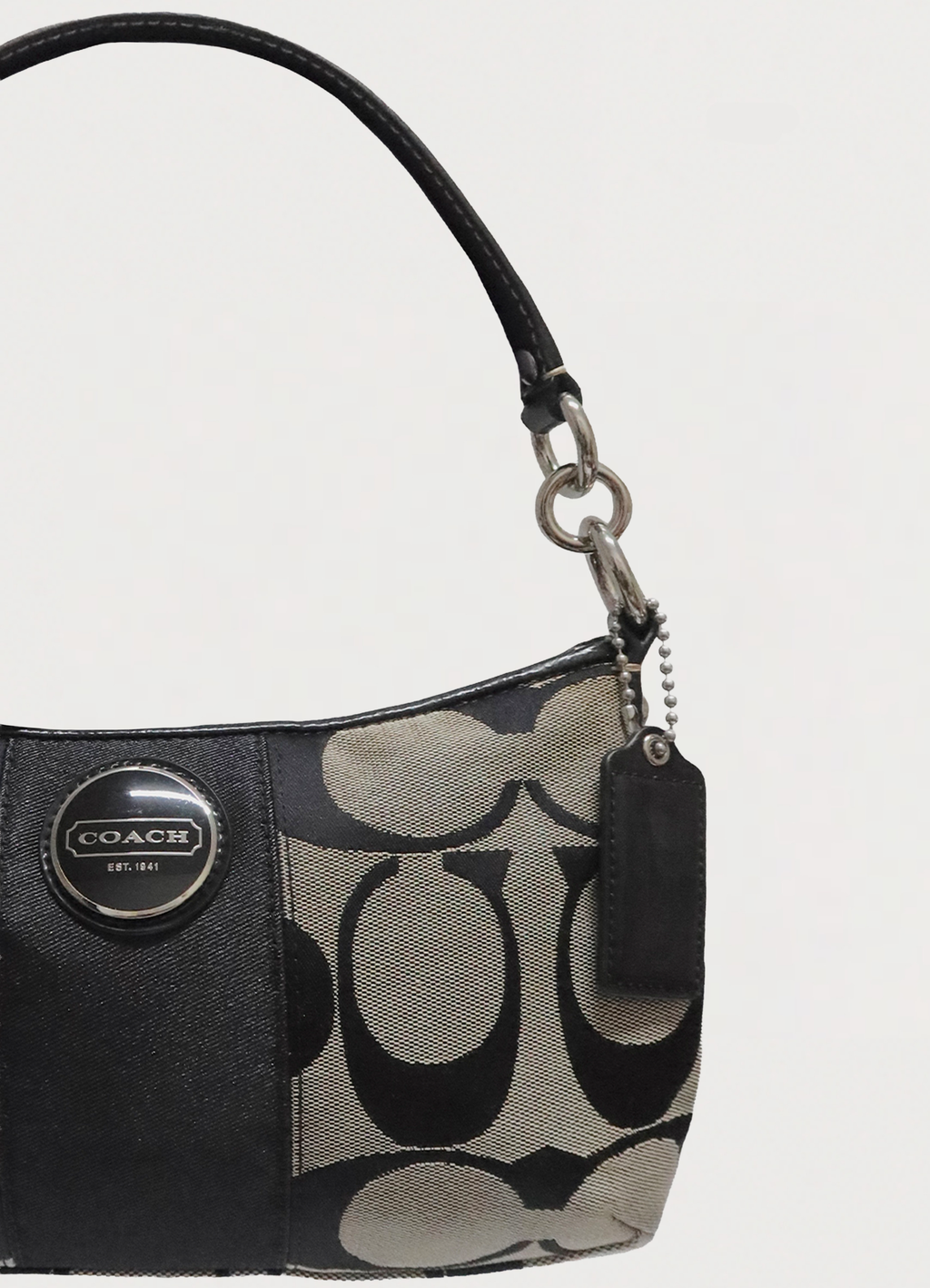 SIGNATURE STRIPE DEMI SHOULDER BAG
