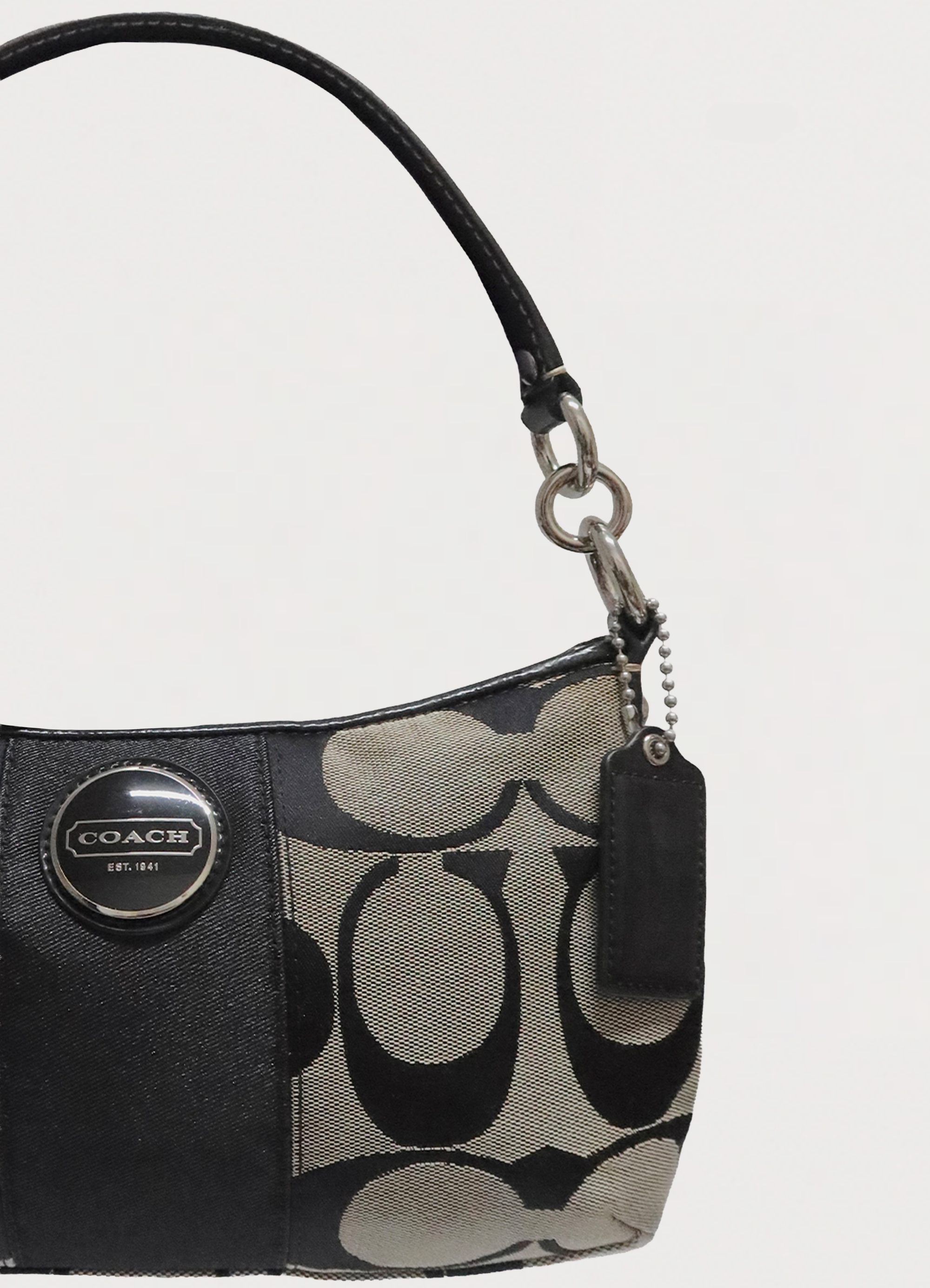 SIGNATURE STRIPE DEMI SHOULDER BAG