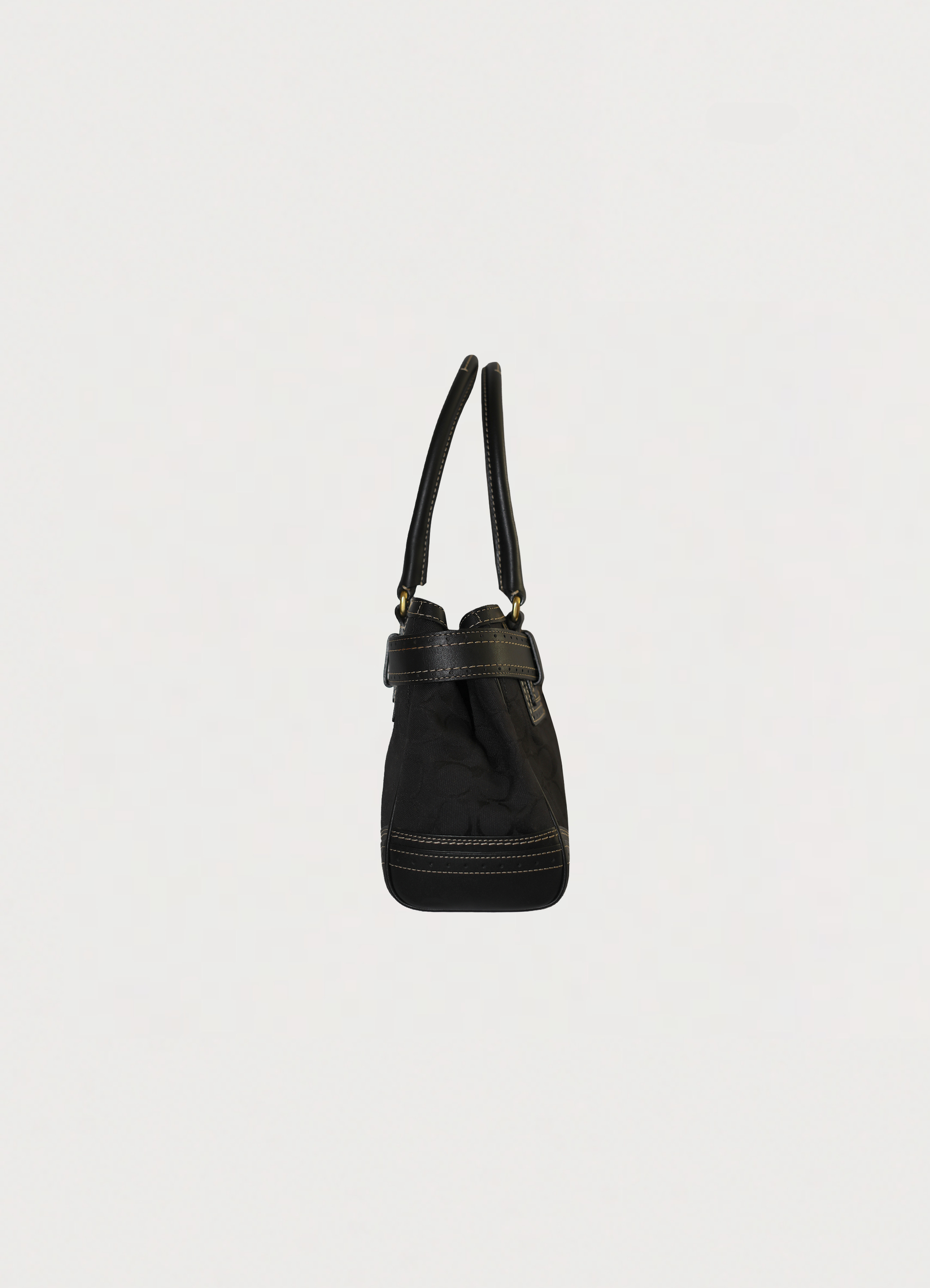 HAMPTONS MONOGRAM CARRYALL SATCHEL BAG