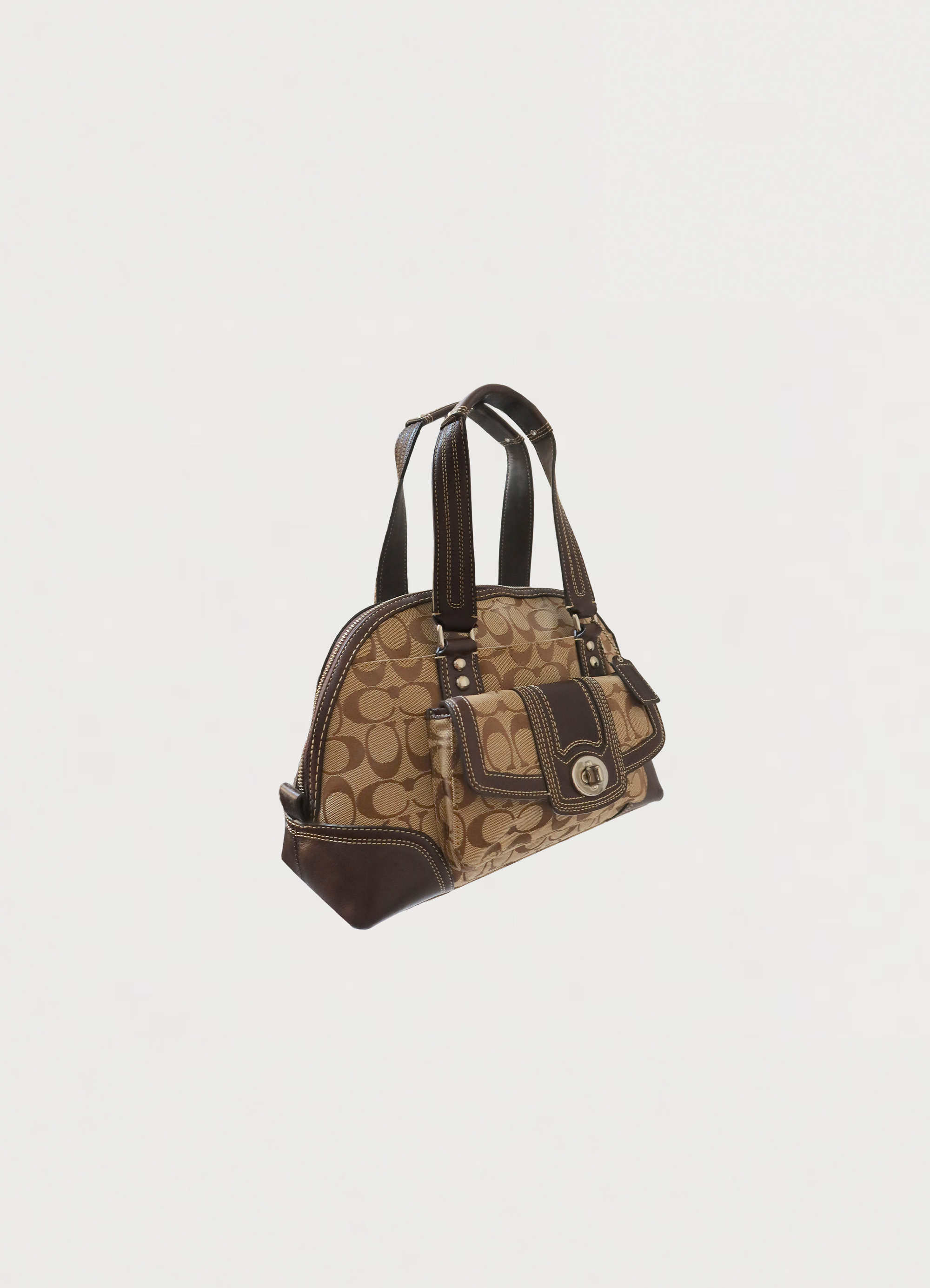 HAMPTONS SIGNATURE DOMED SATCHEL BAG