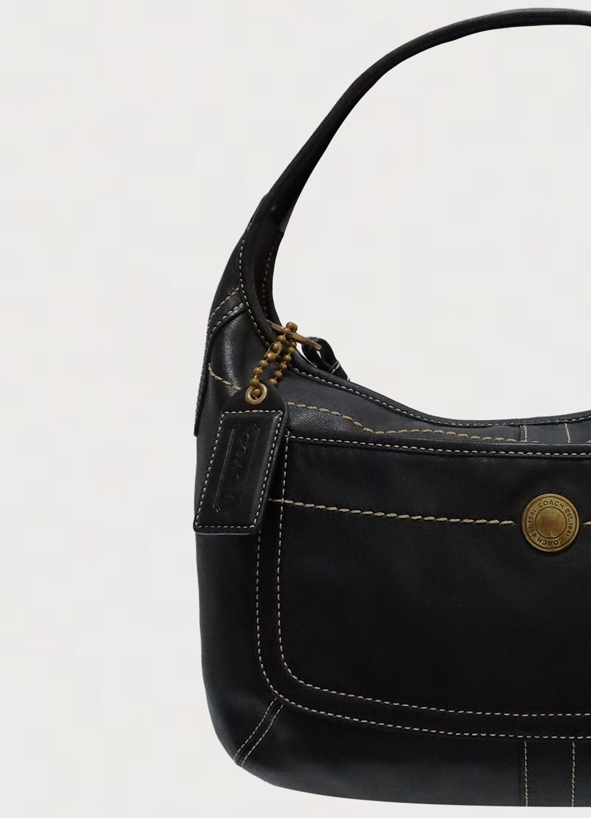 ERGO HOBO LEATHER SHOULDER BAG