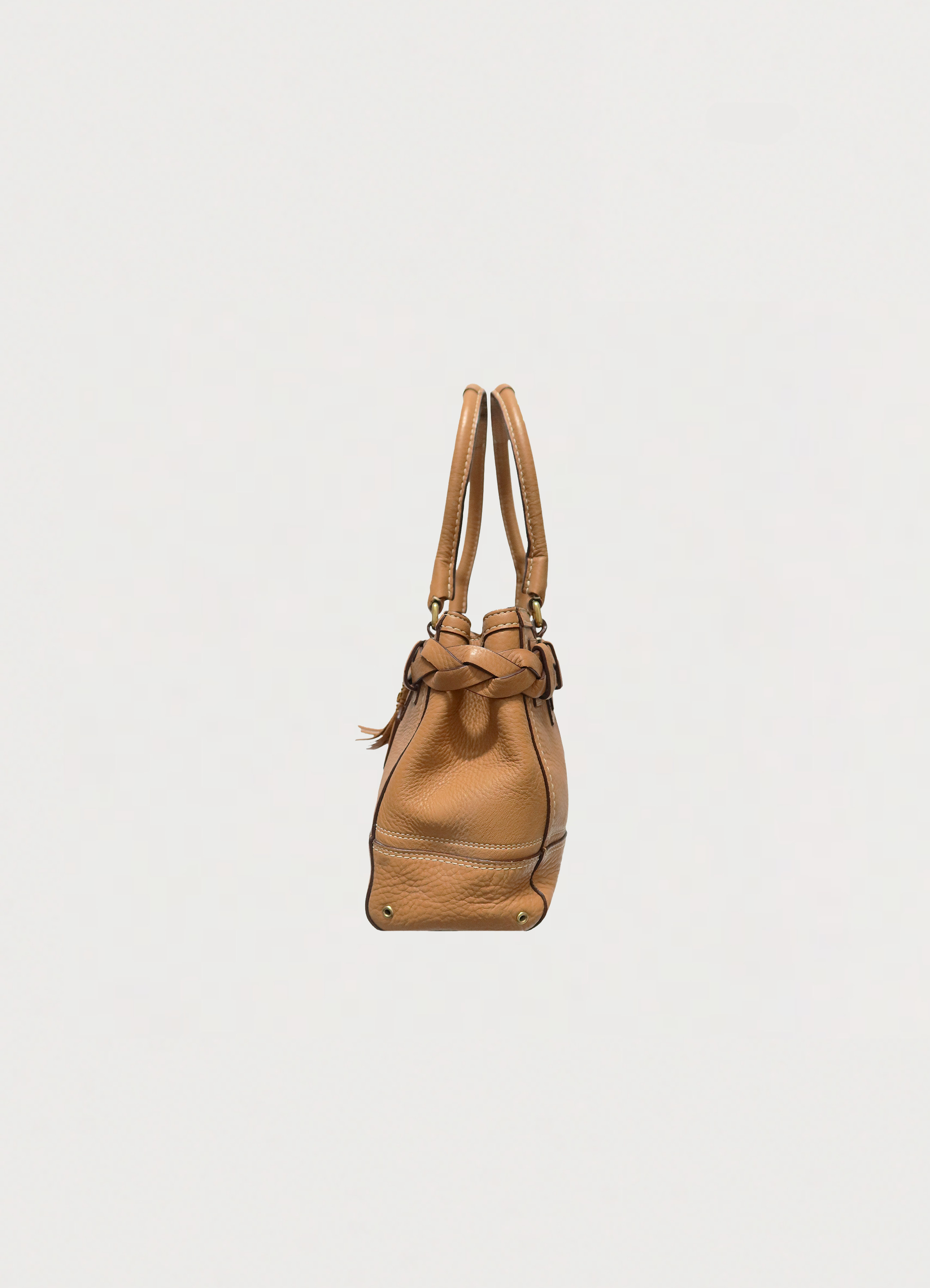 HAMPTONS BRAIDED CARRYALL SATCHEL BAG