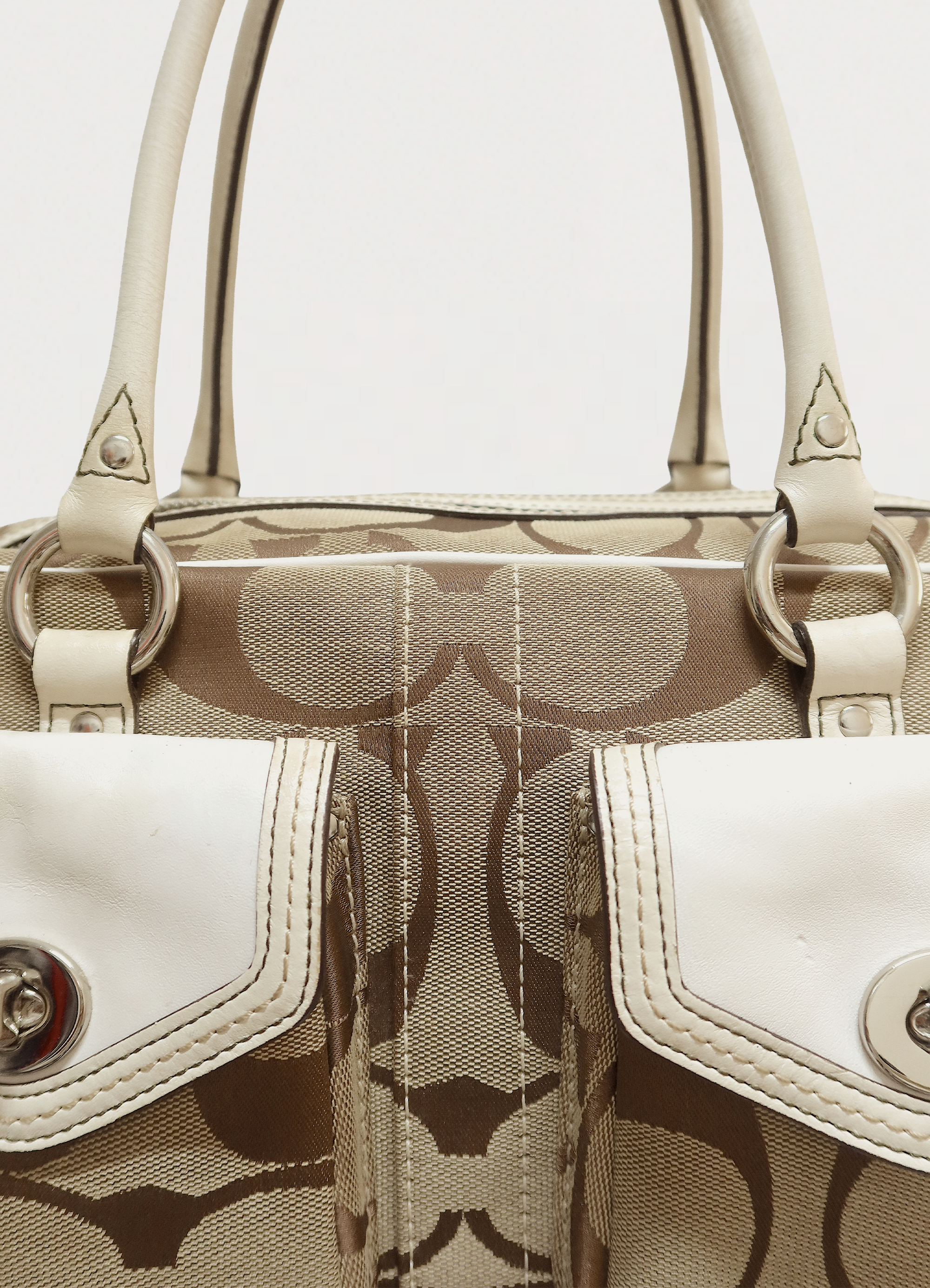 SIGNATURE GALLERY POCKET LARGE SATCHEL BAG