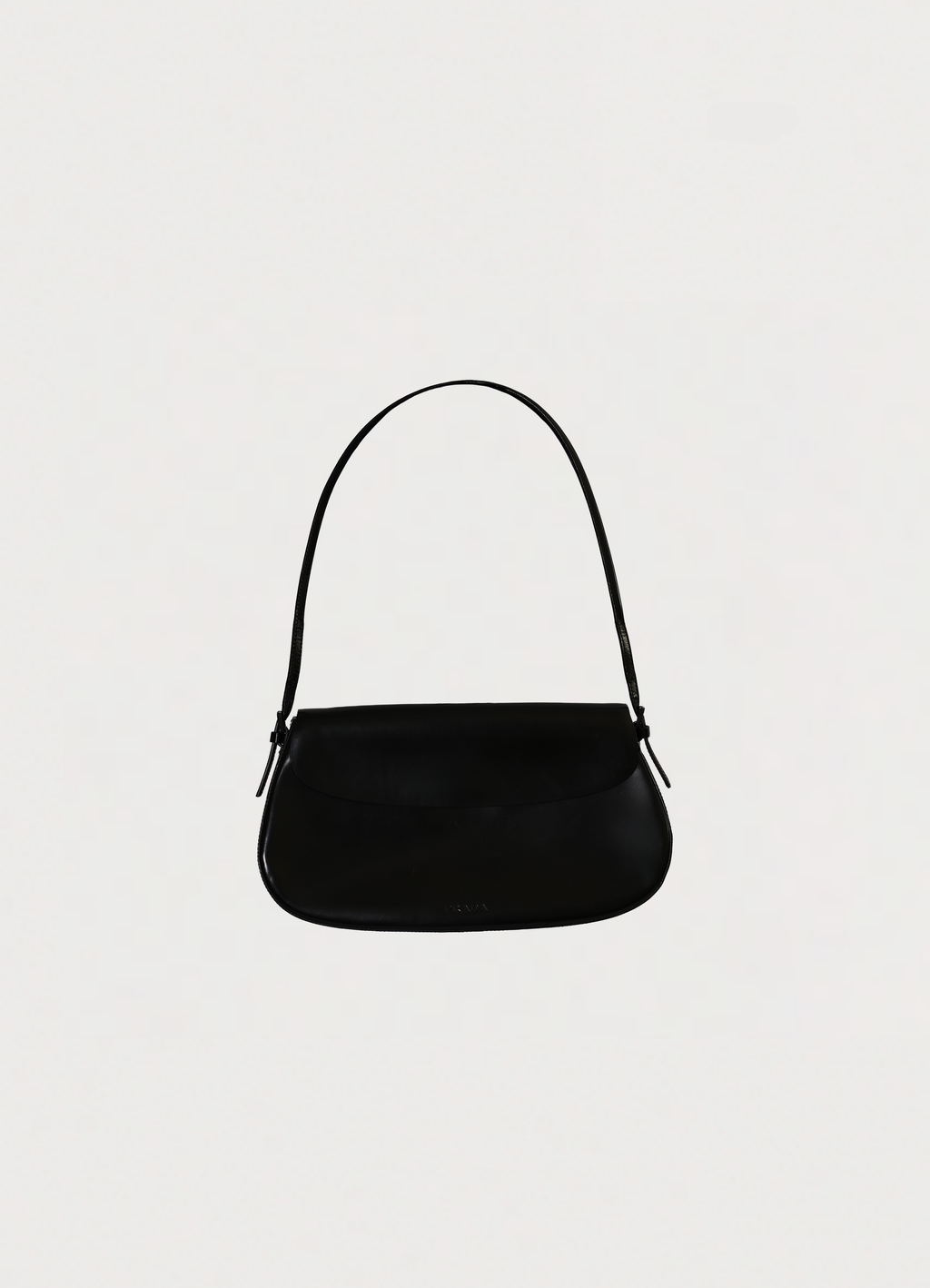 Vintage Prada Spazzolato Chic Shoulder Bag patent leather showing front