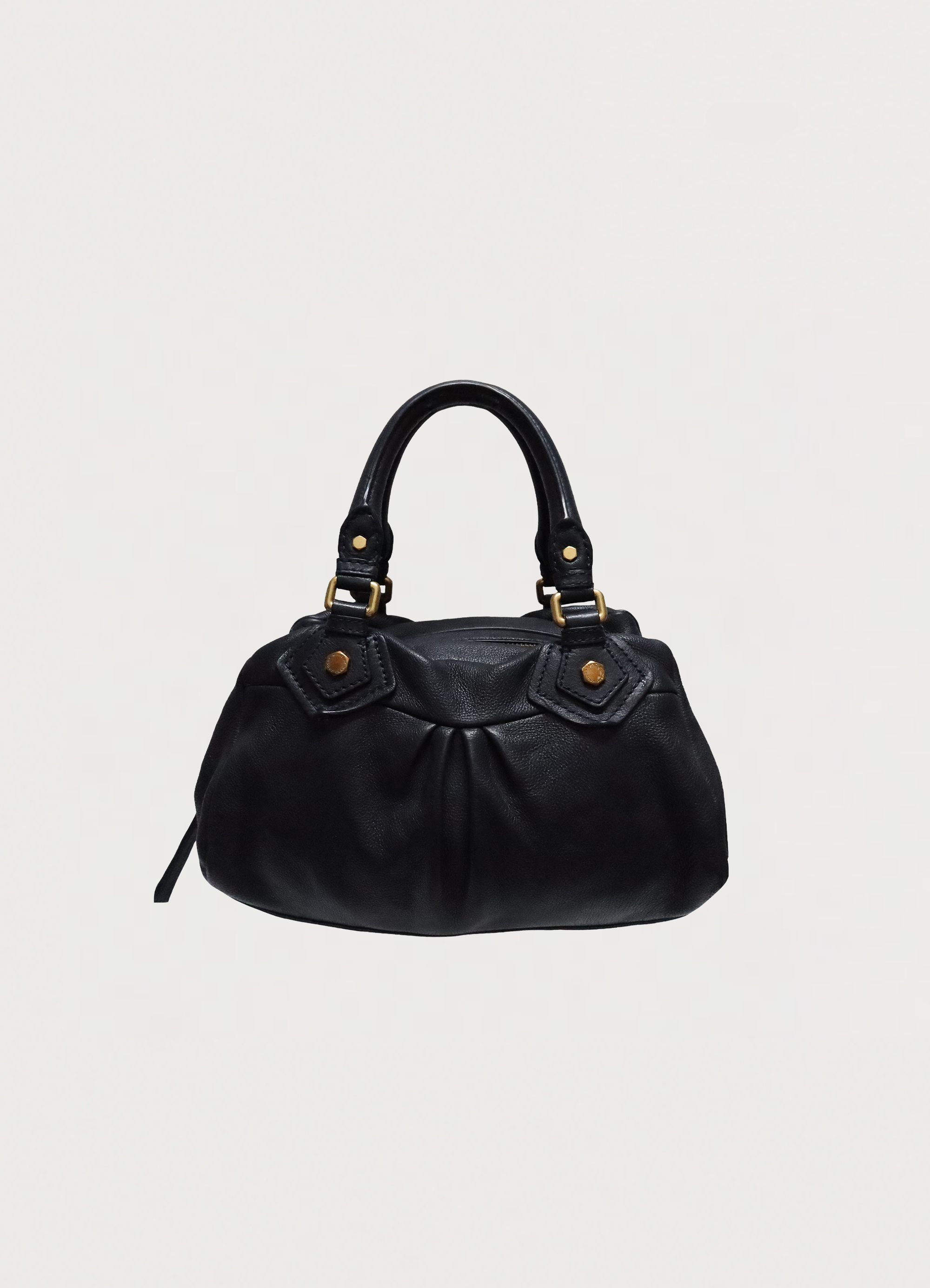 Vintage marc jacobs navy blue classic q baby groovee handbag showing back
