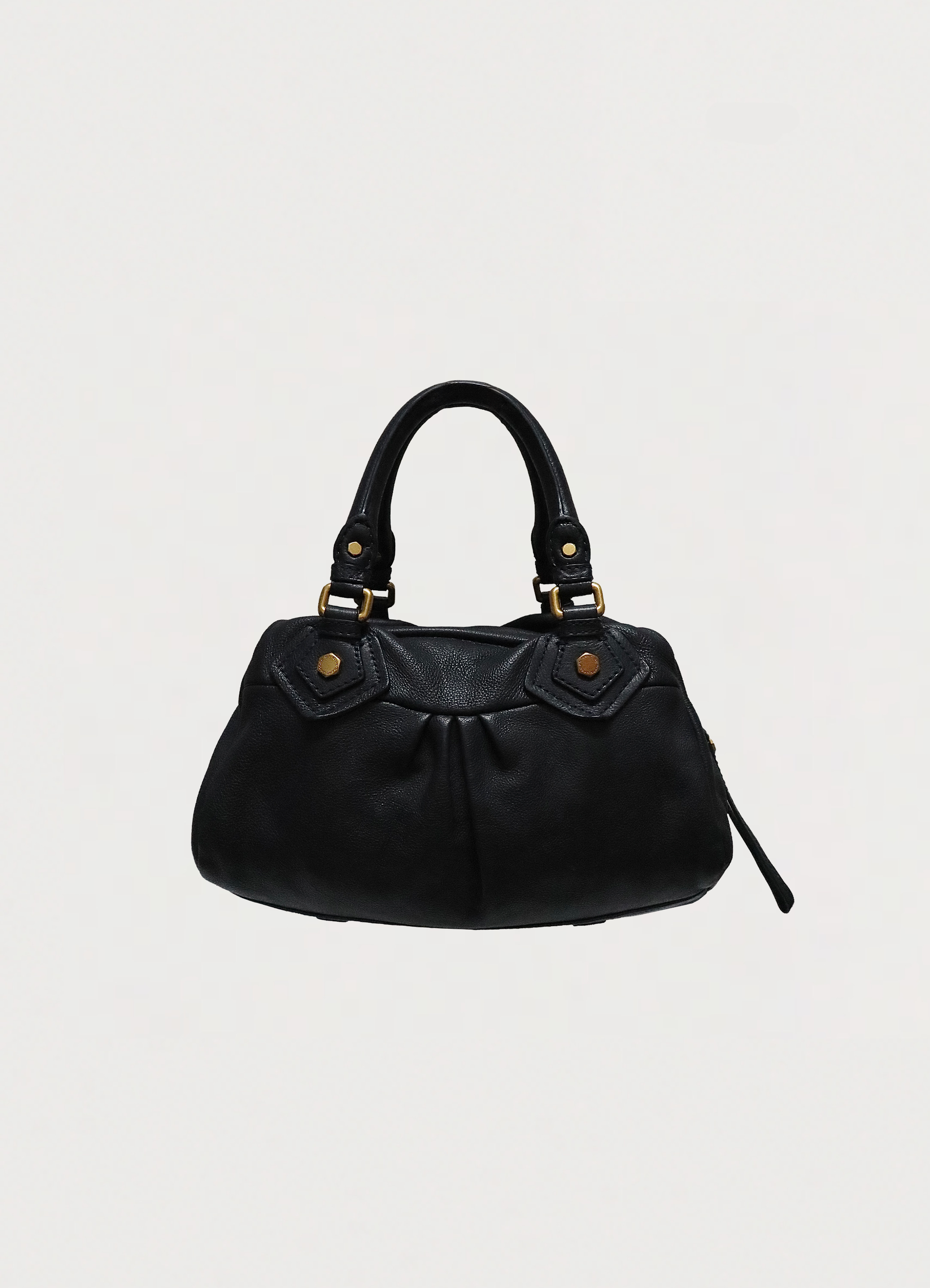 Vintage marc jacobs navy blue classic q baby groovee handbag showing front