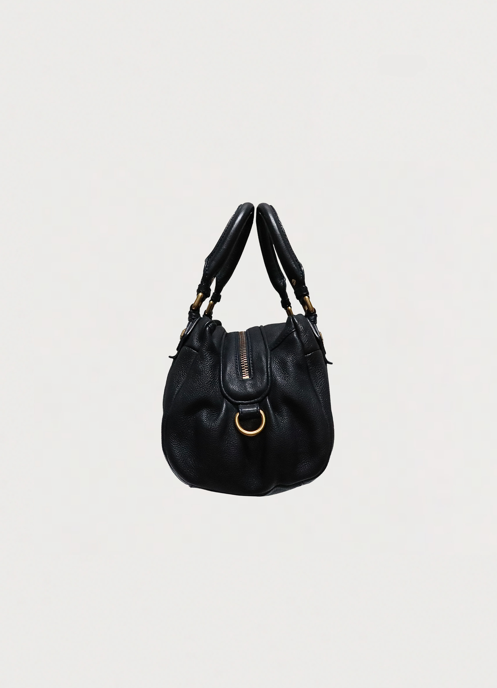 Vintage marc jacobs navy blue classic q baby groovee handbag showing right side