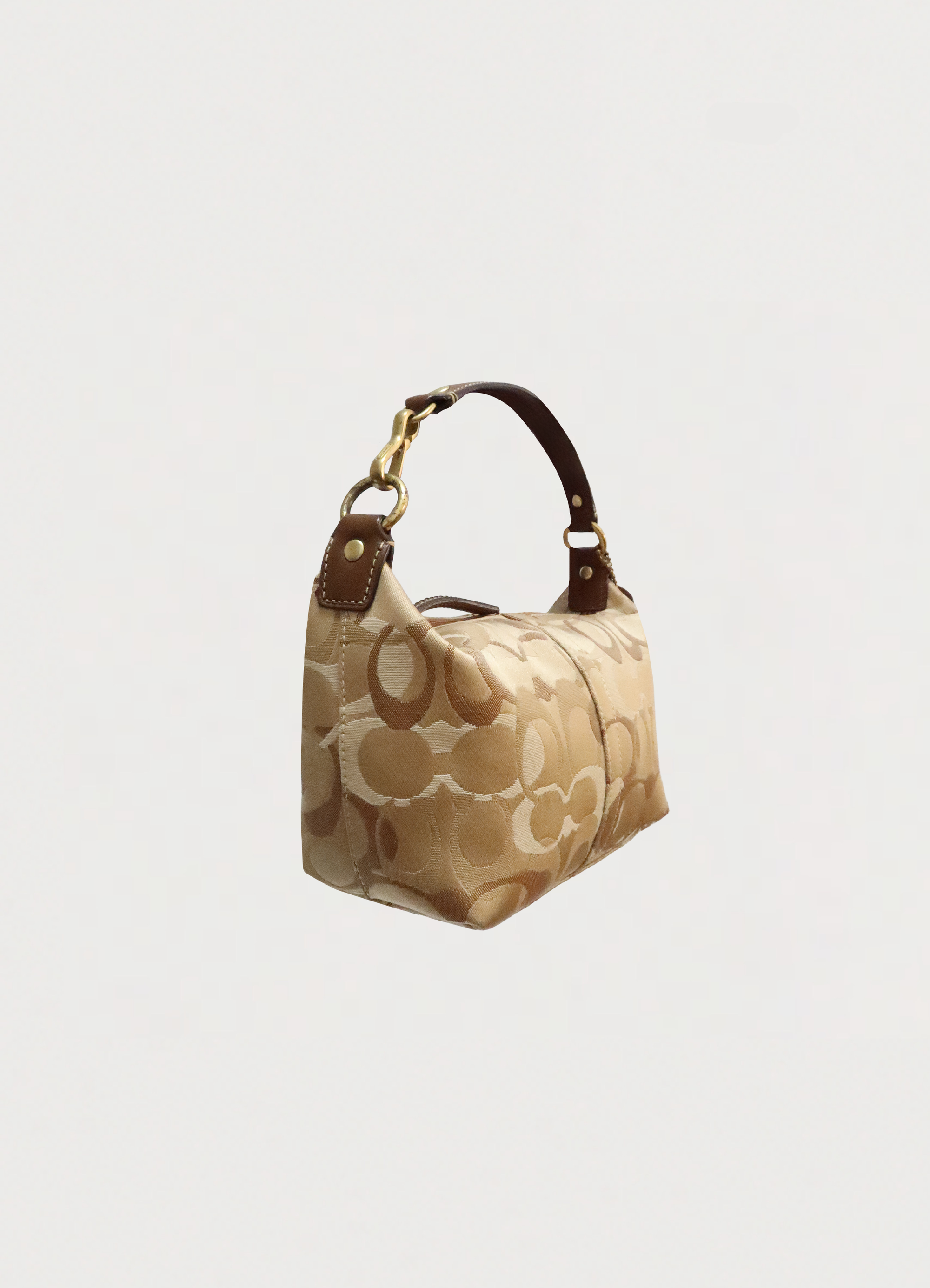 SIGNATURE OPTIC MINI POUCH DEMI HANDBAG