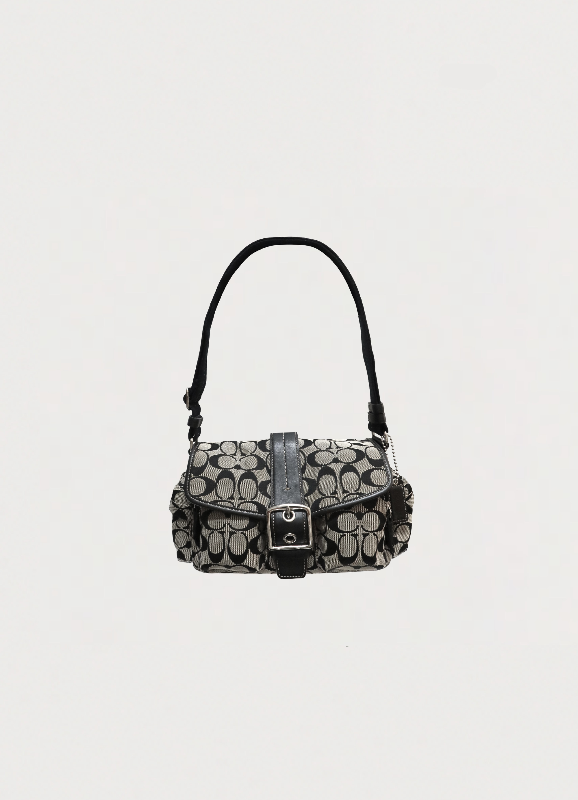 SIGNATURE POCKET SATCHEL SHOULDER BAG