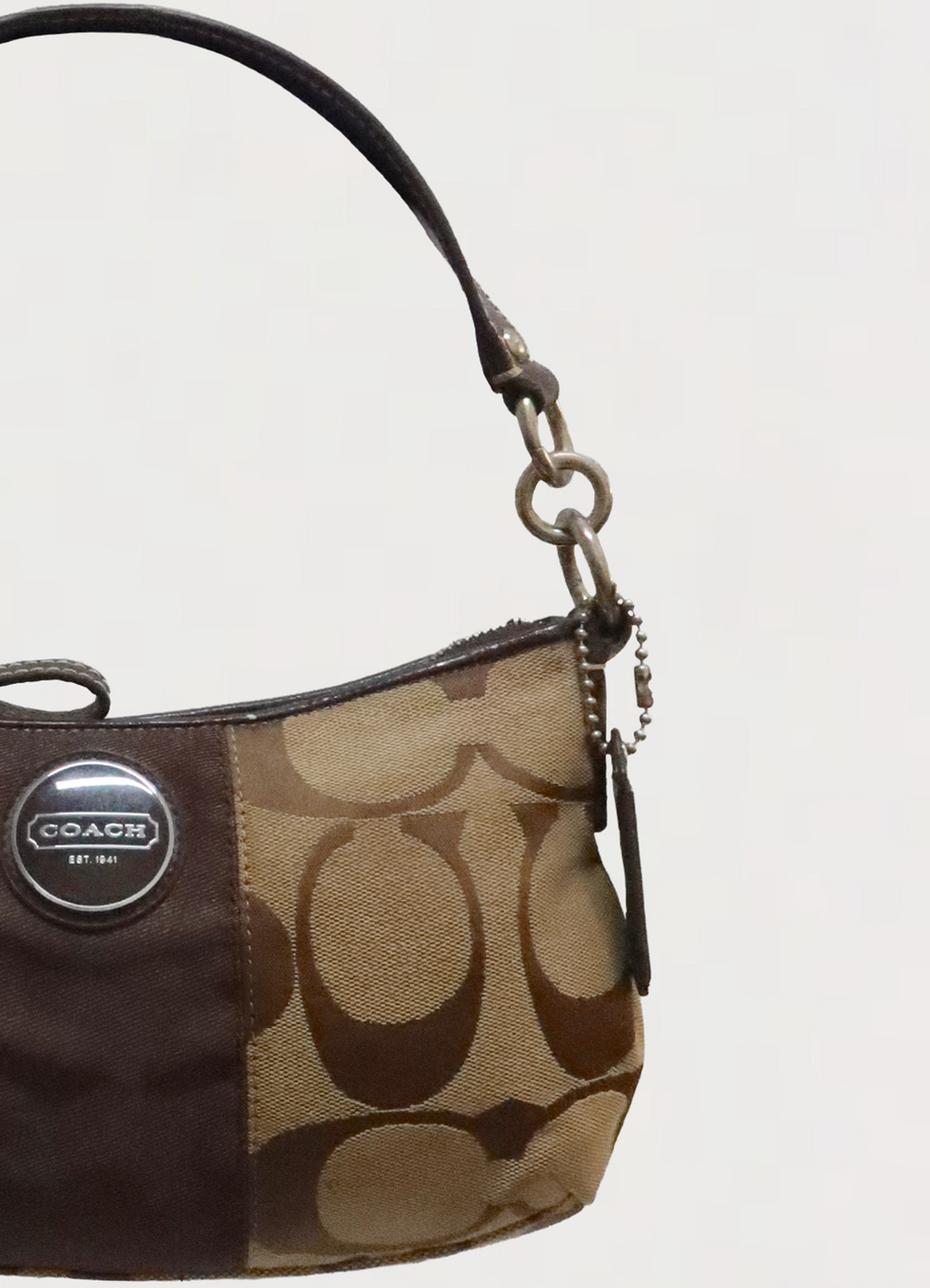 SIGNATURE STRIPE DEMI SHOULDER BAG