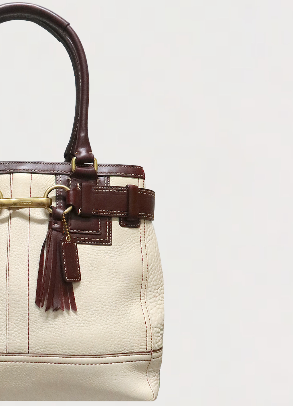 HAMPTONS LEATHER TOTE SHOULDER BAG