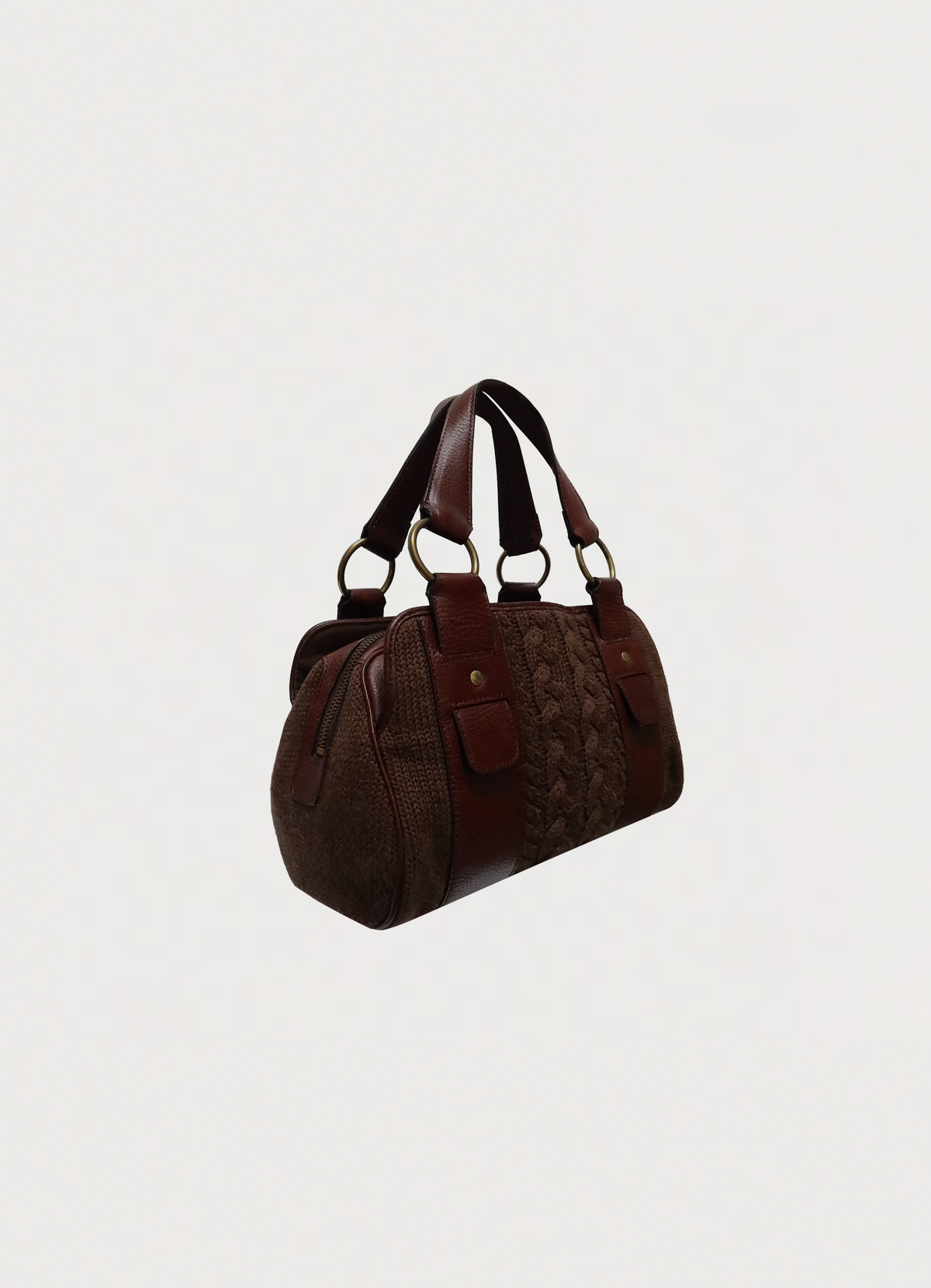 CABLE KNIT SHOULDER BAG