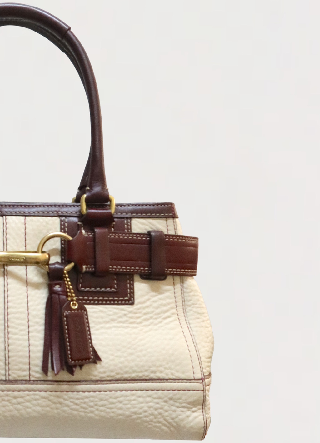 HAMPTONS LEATHER SATCHEL SHOULDER BAG