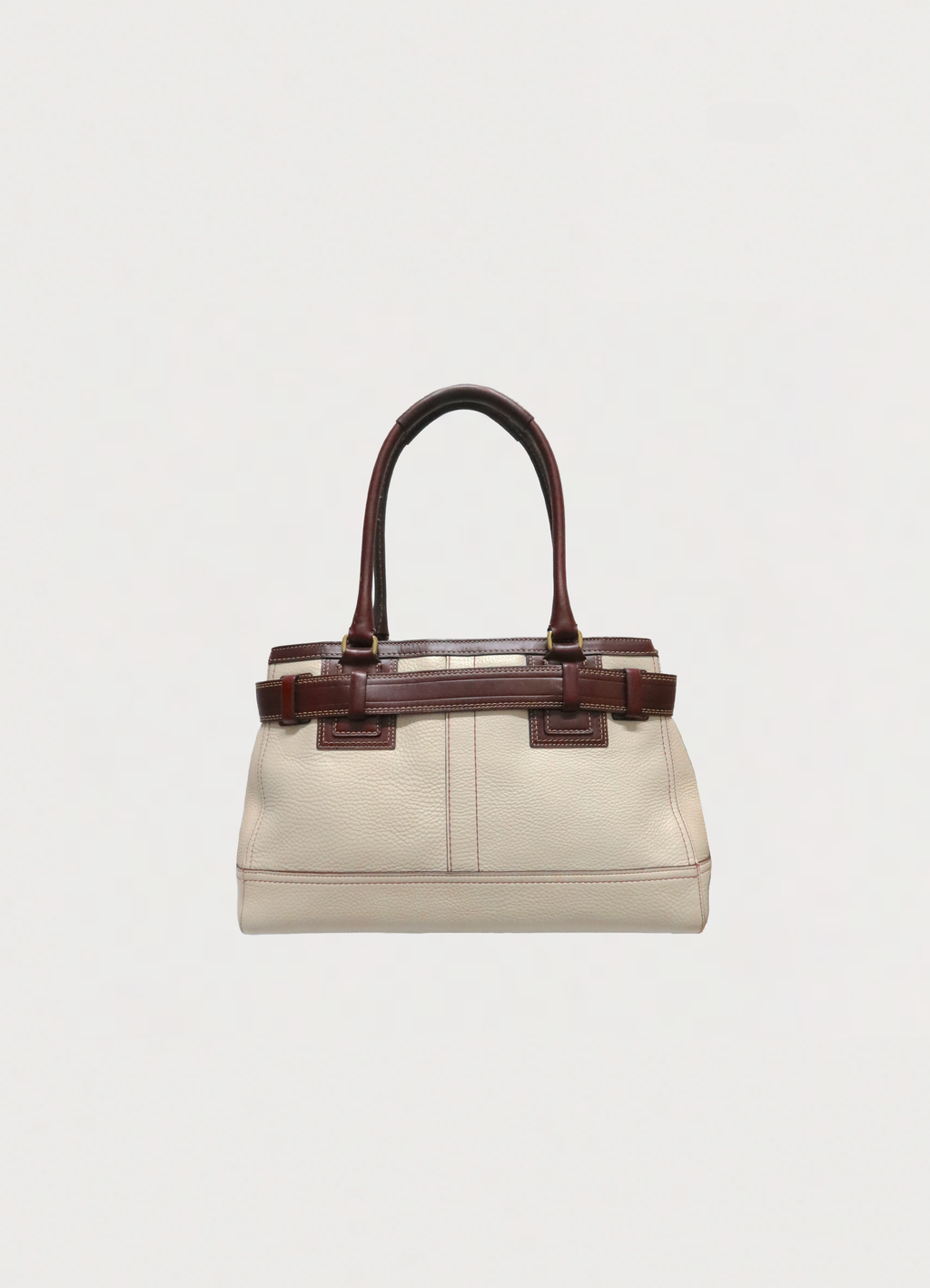 HAMPTONS LEATHER SATCHEL SHOULDER BAG