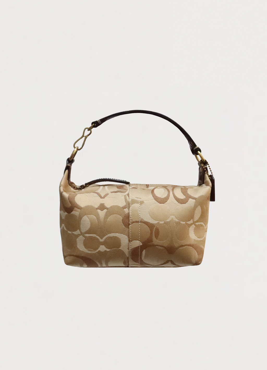 SIGNATURE OPTIC MINI POUCH DEMI HANDBAG