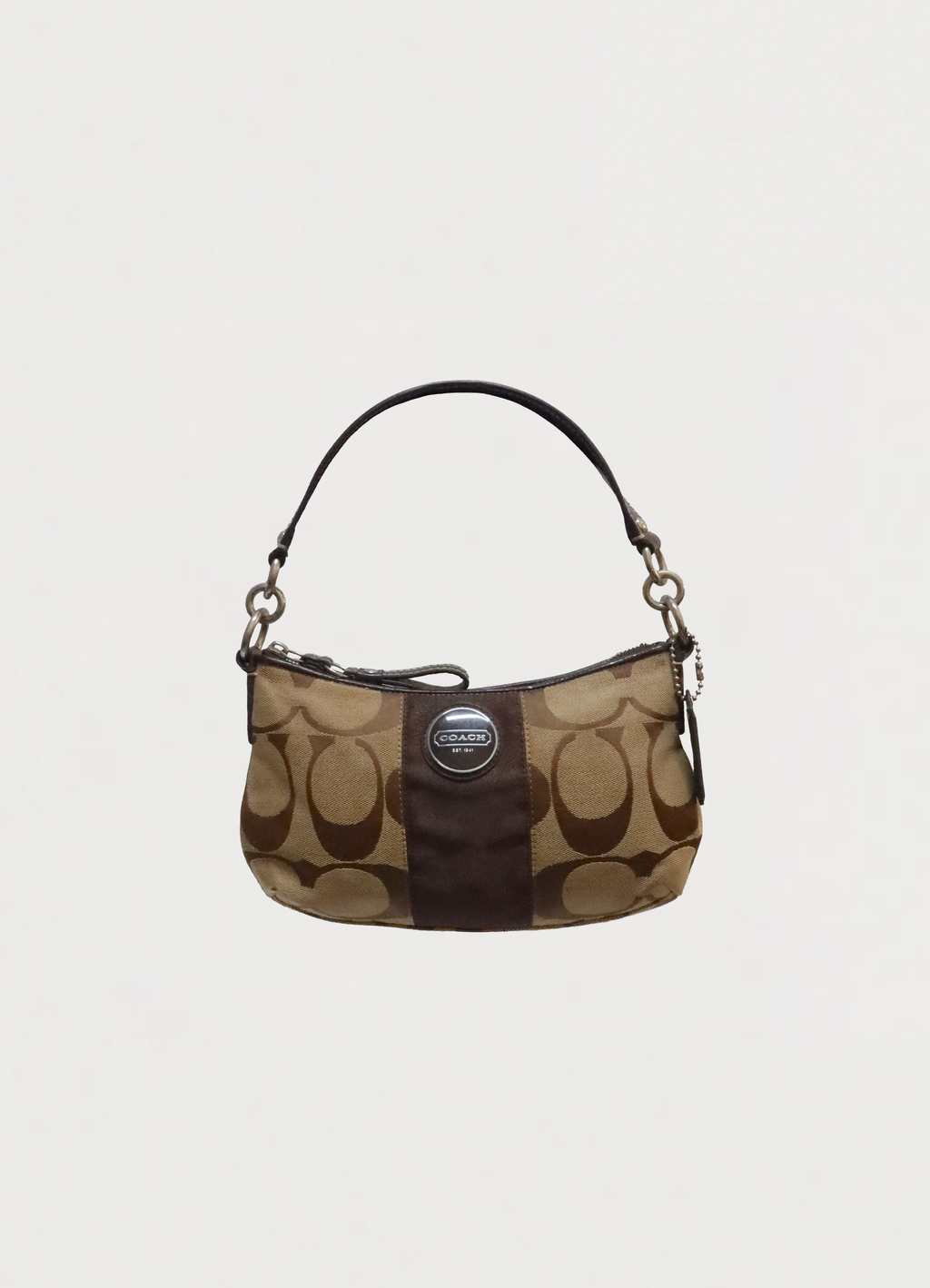 SIGNATURE STRIPE DEMI SHOULDER BAG
