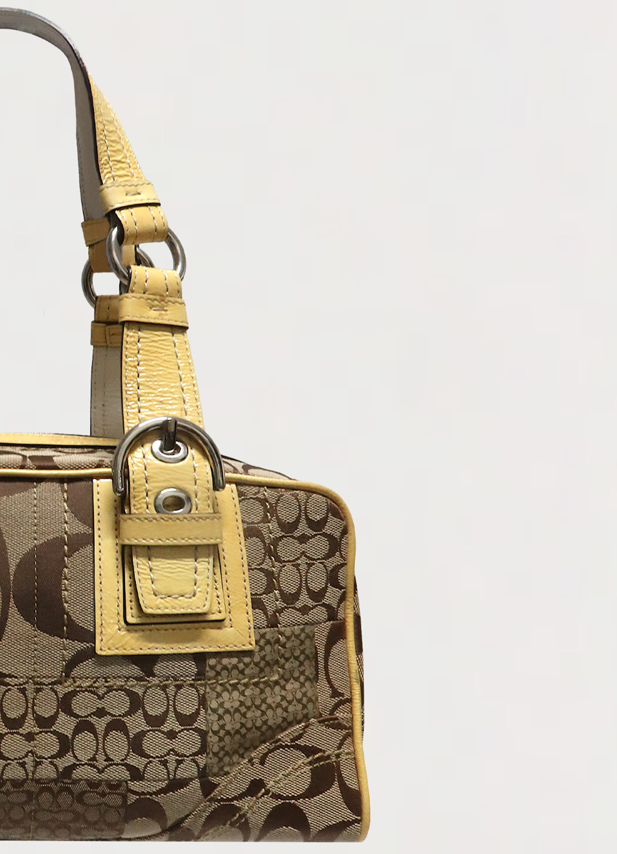 SOHO PATCHWORK BOSTON SHOULDER BAG