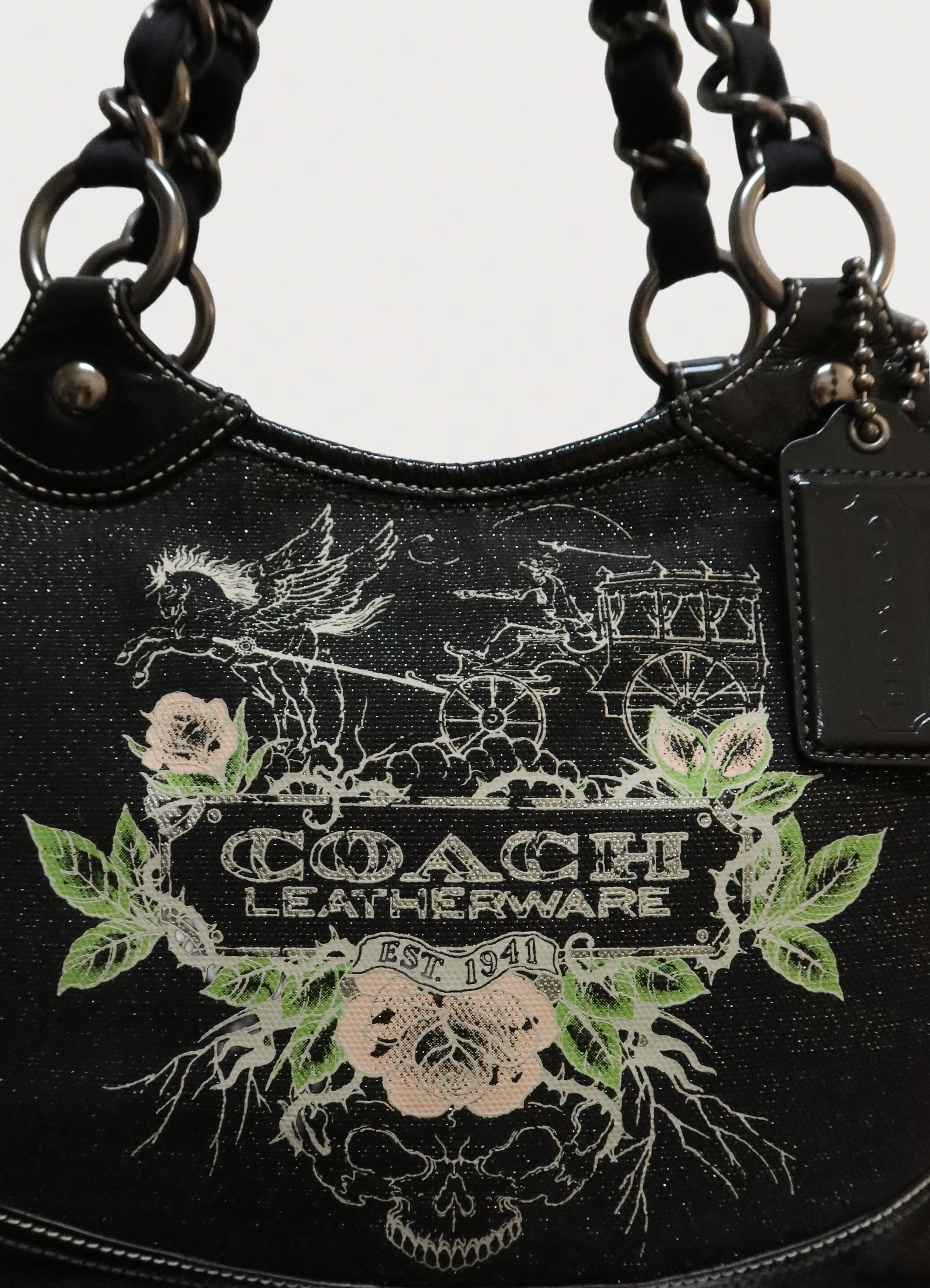 TATTOO PEGASUS TOTE SHOULDER BAG