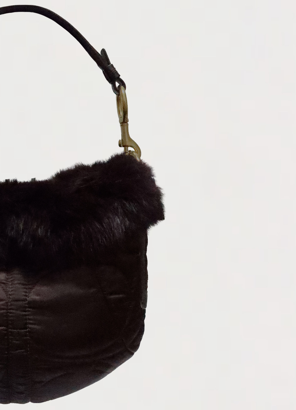 SOHO SKI BUNNY QUILTED HOBO BAG