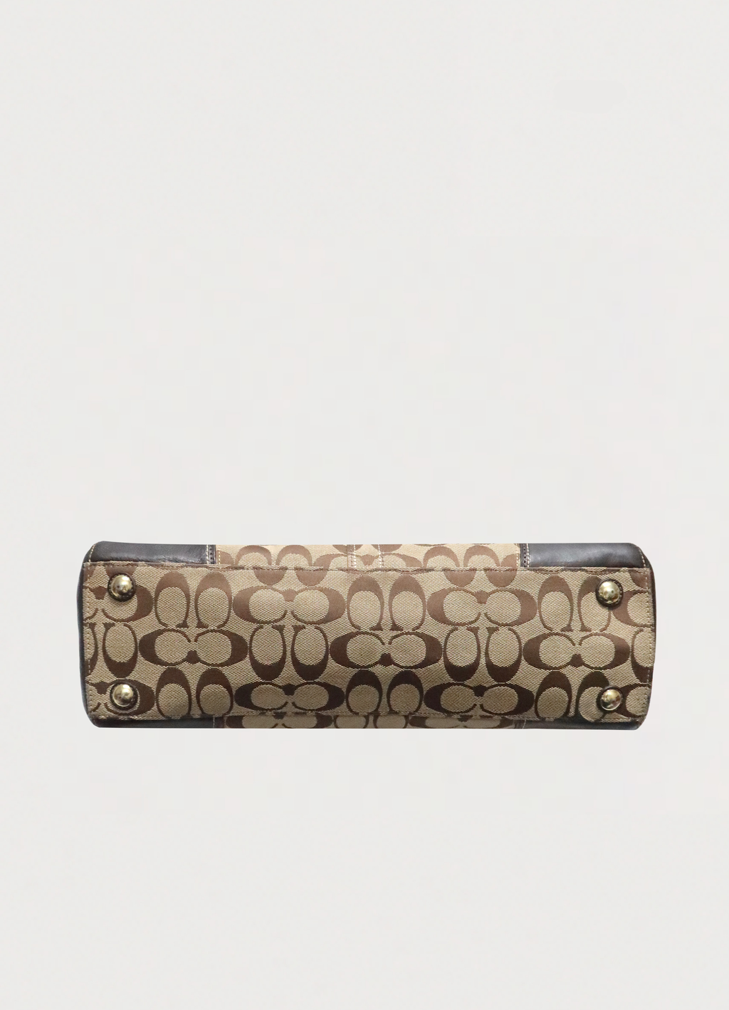 MADELINE TURNLOCK SIGNATURE SATCHEL SHOULDER BAG
