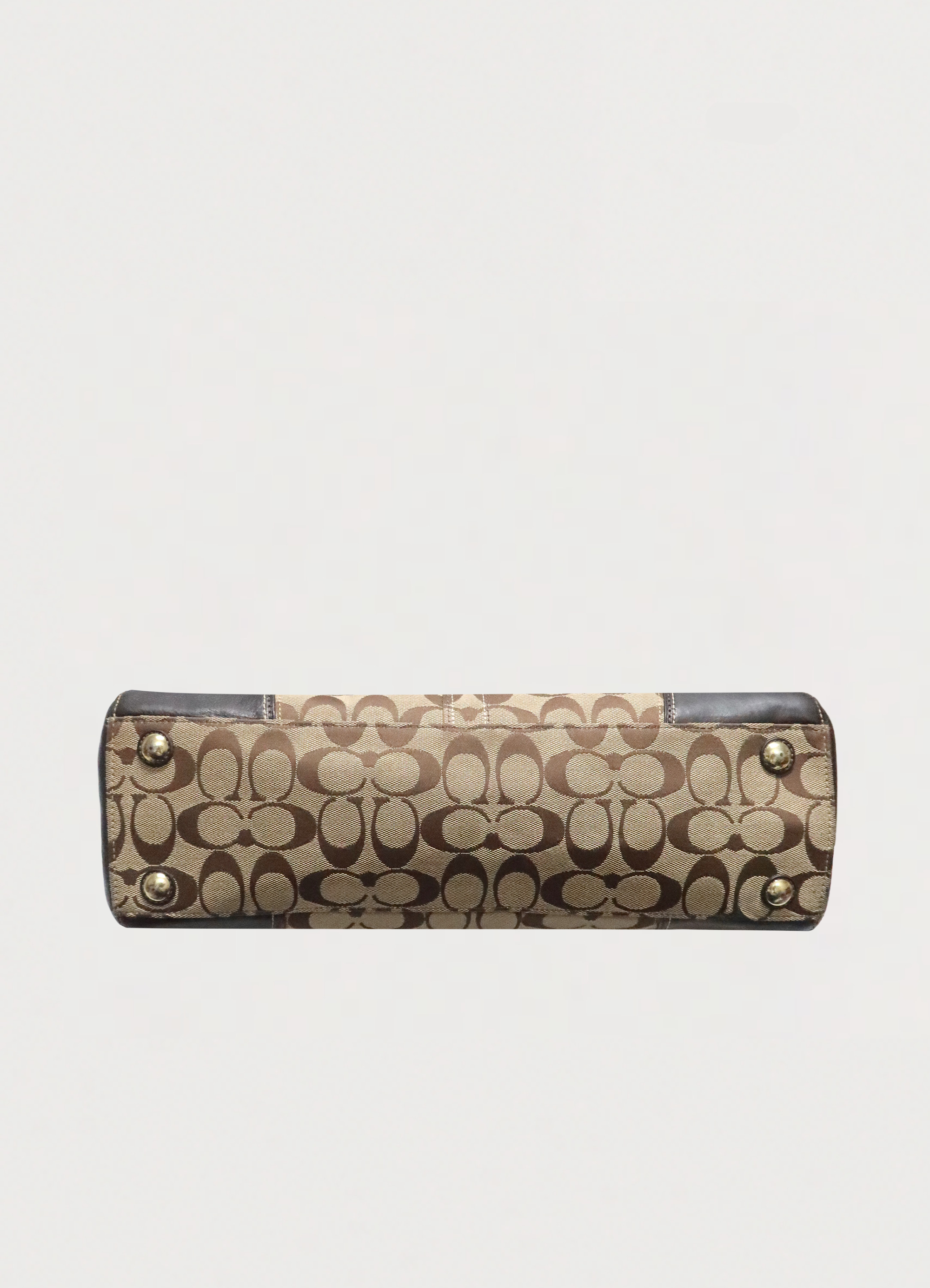 MADELINE TURNLOCK SIGNATURE SATCHEL SHOULDER BAG