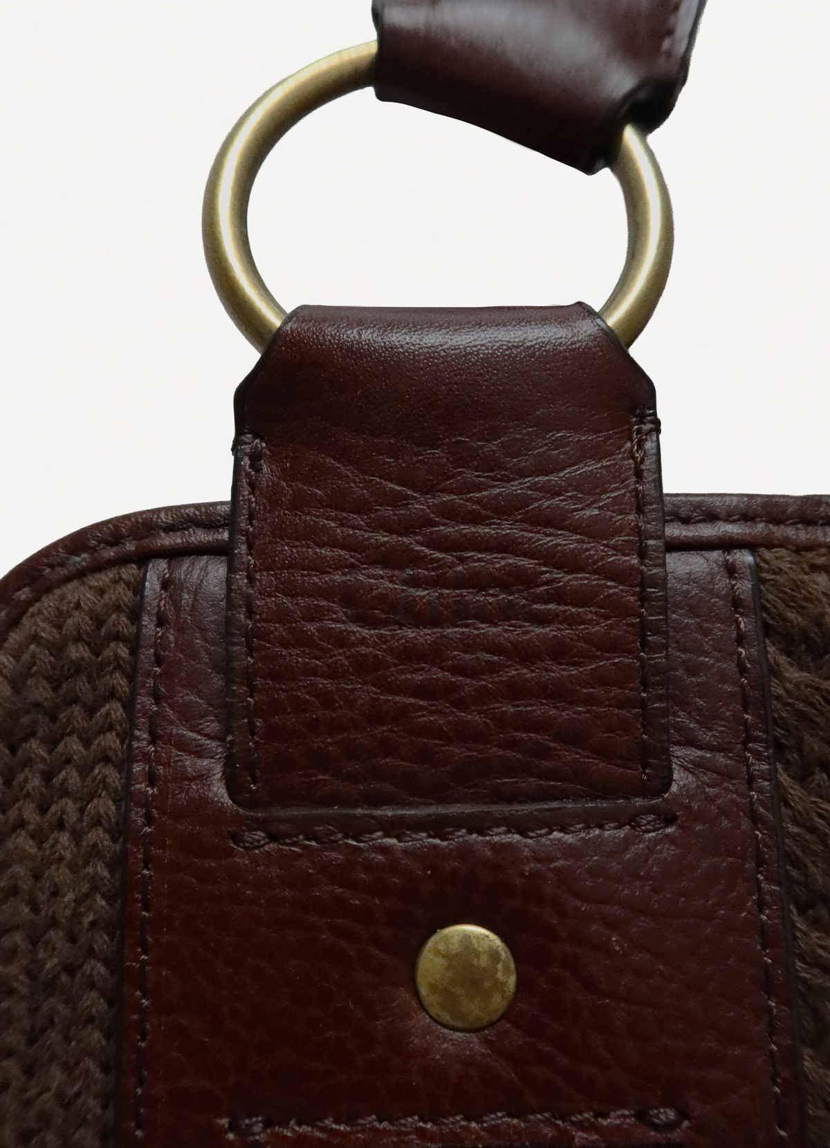 CABLE KNIT SHOULDER BAG
